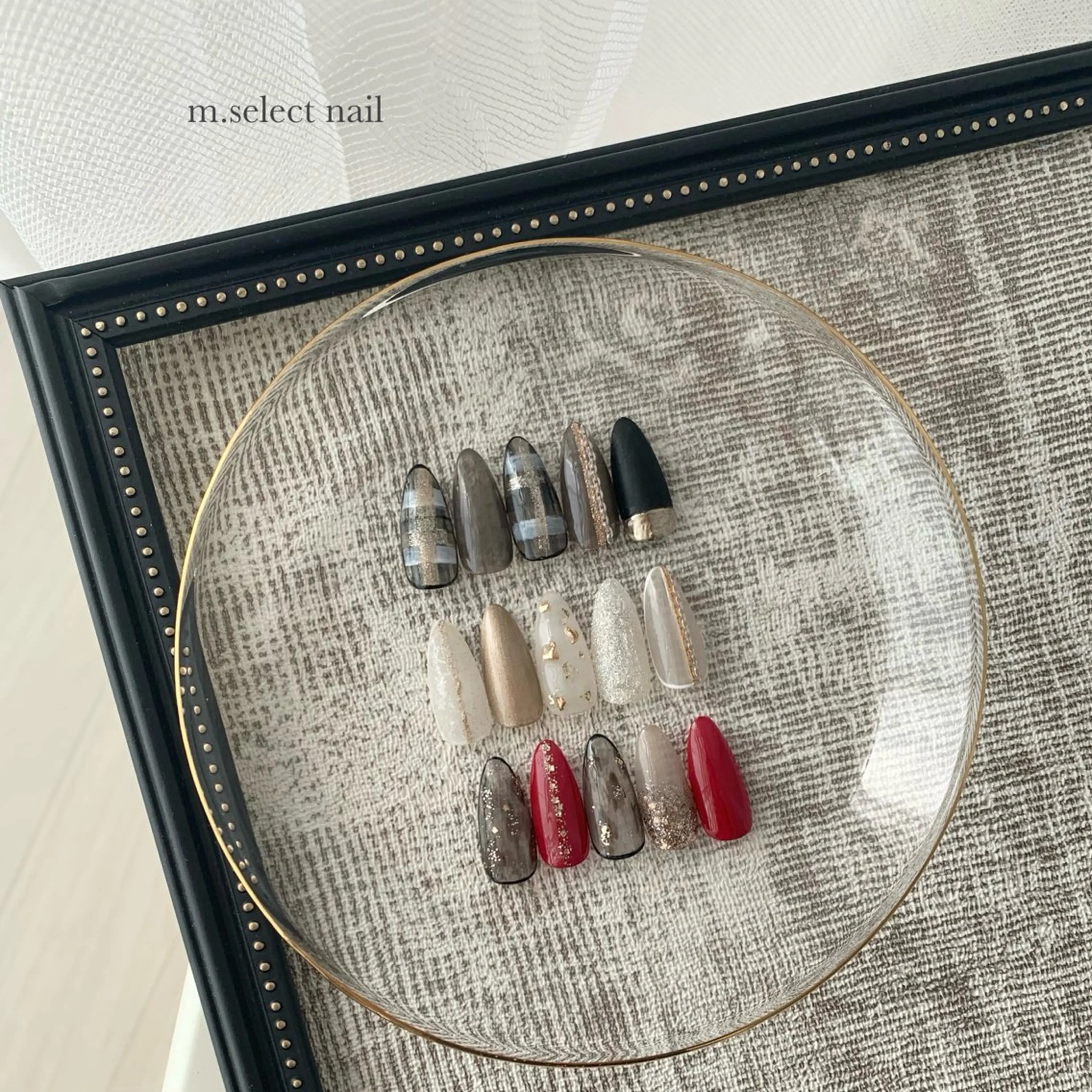 ネイル 冬ネイル クリスマス m.select nailのネイルデザイン