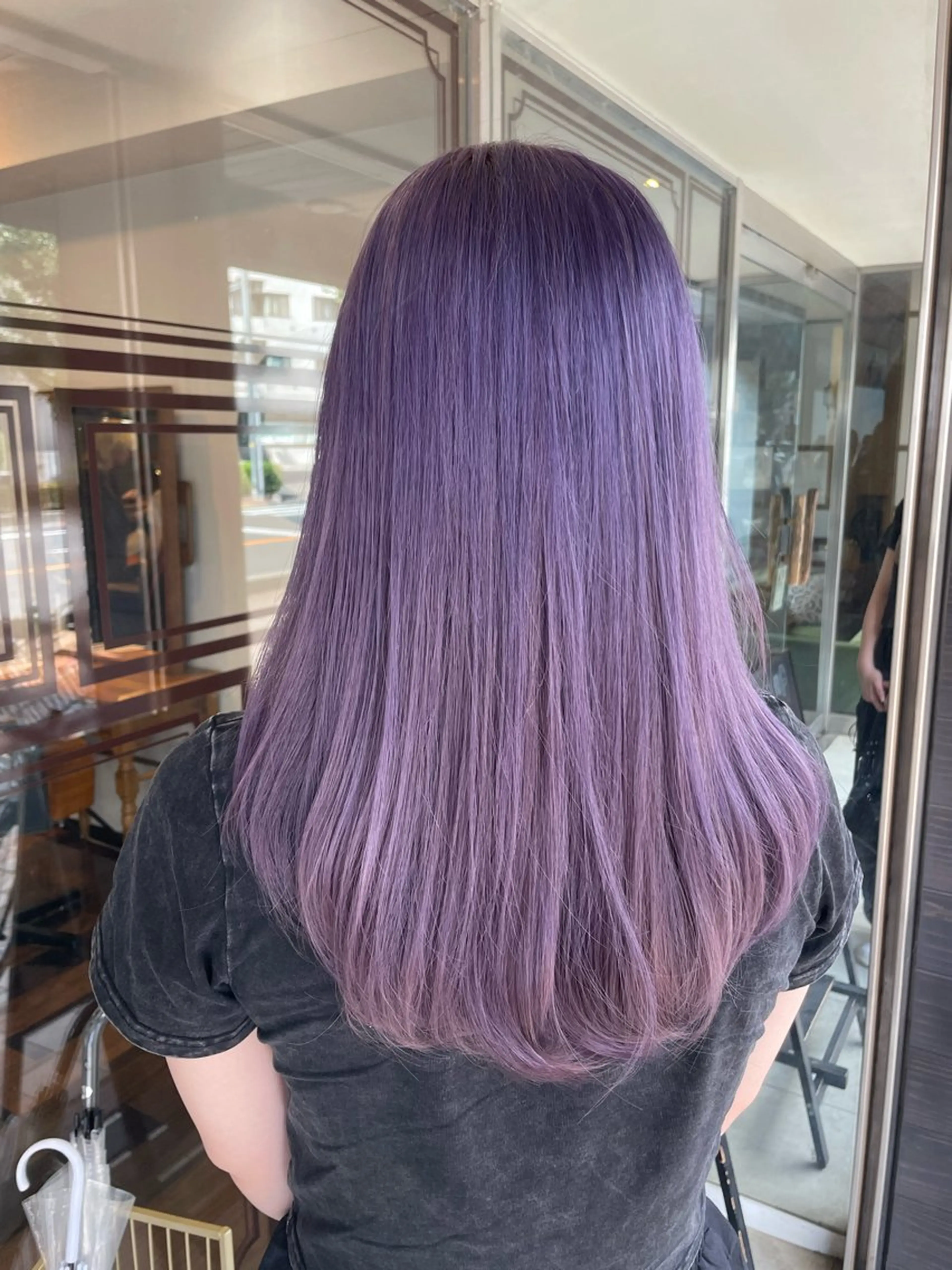 ロング カラー みねぎし ふうかのヘアスタイル