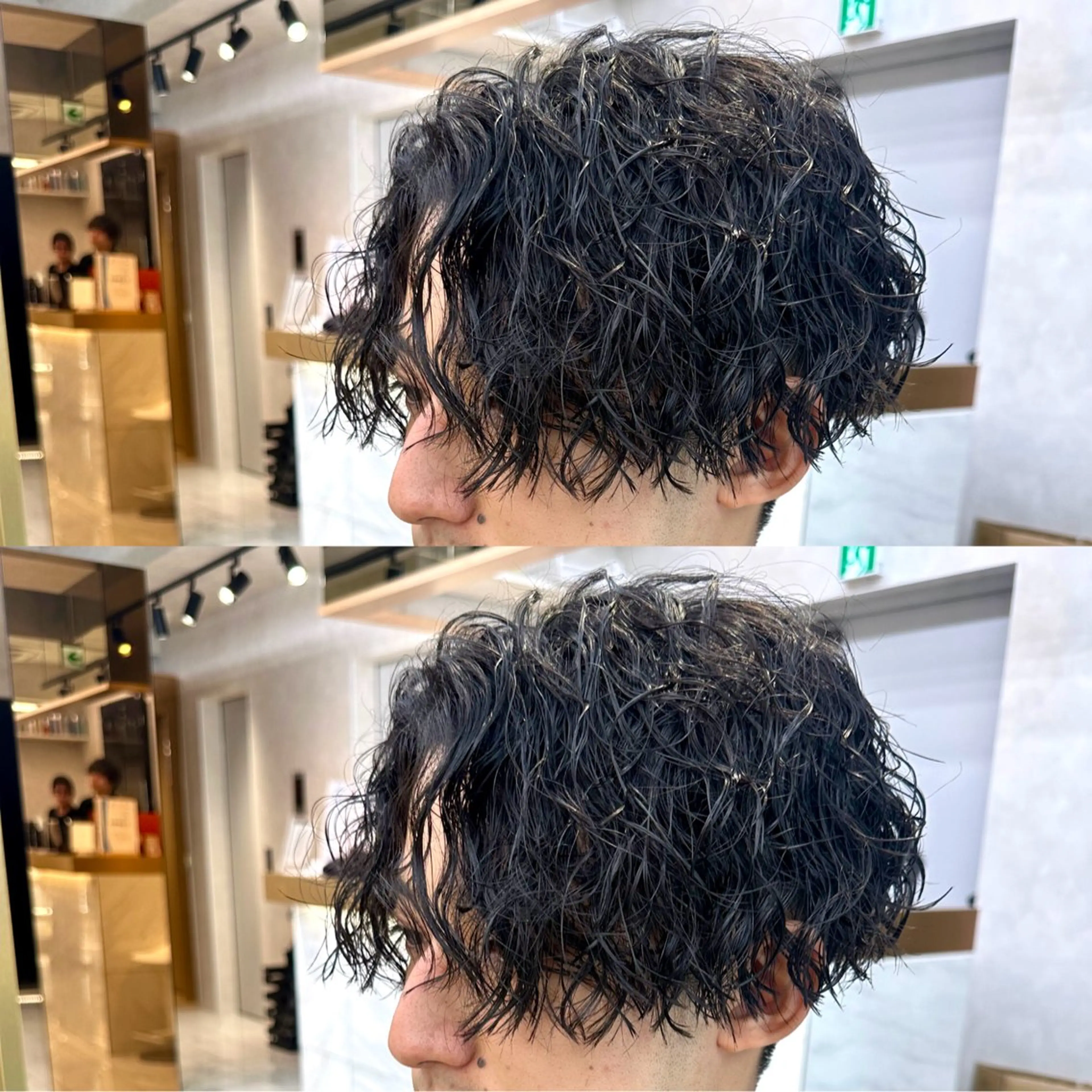 メンズ メンズパーマ 学生（メンズ向け） パーマ 白髪ぼかし/白髪 メッシュ/ゆうとのヘアスタイル