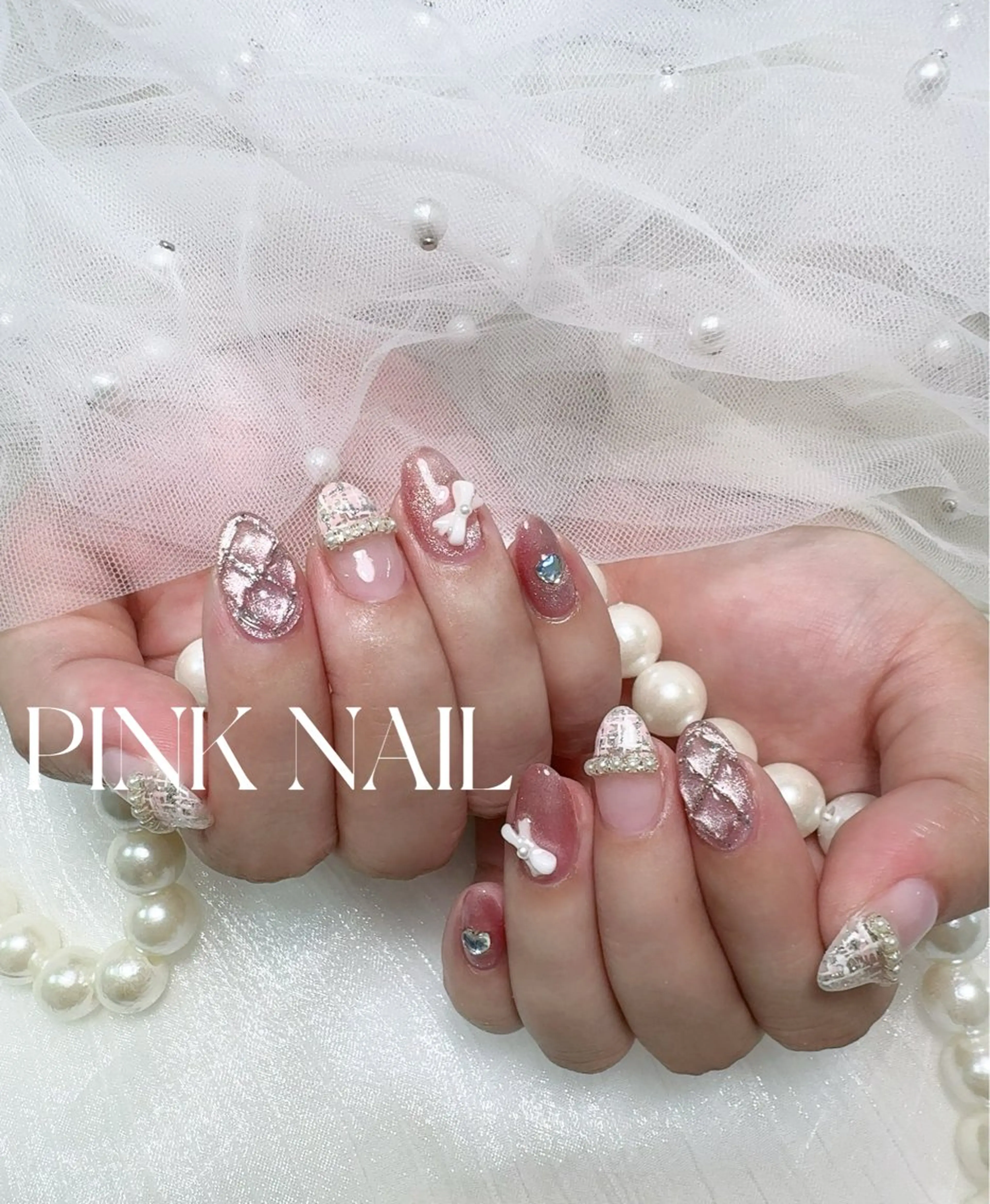 ネイル ハンドネイル pink nailのネイルデザイン