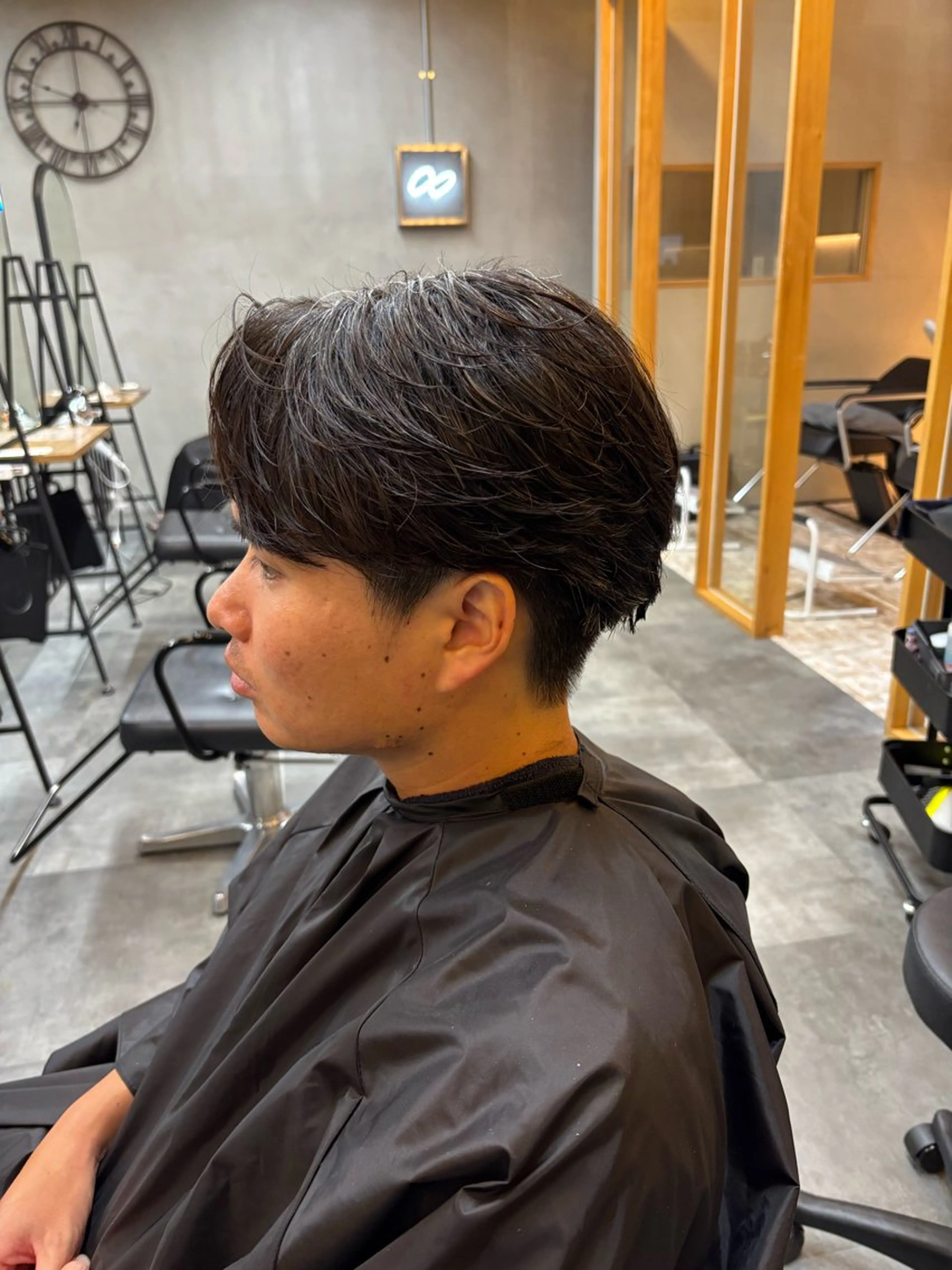 ショート メンズ カット パーマ 鹿児島 TSUBASAのヘアスタイル
