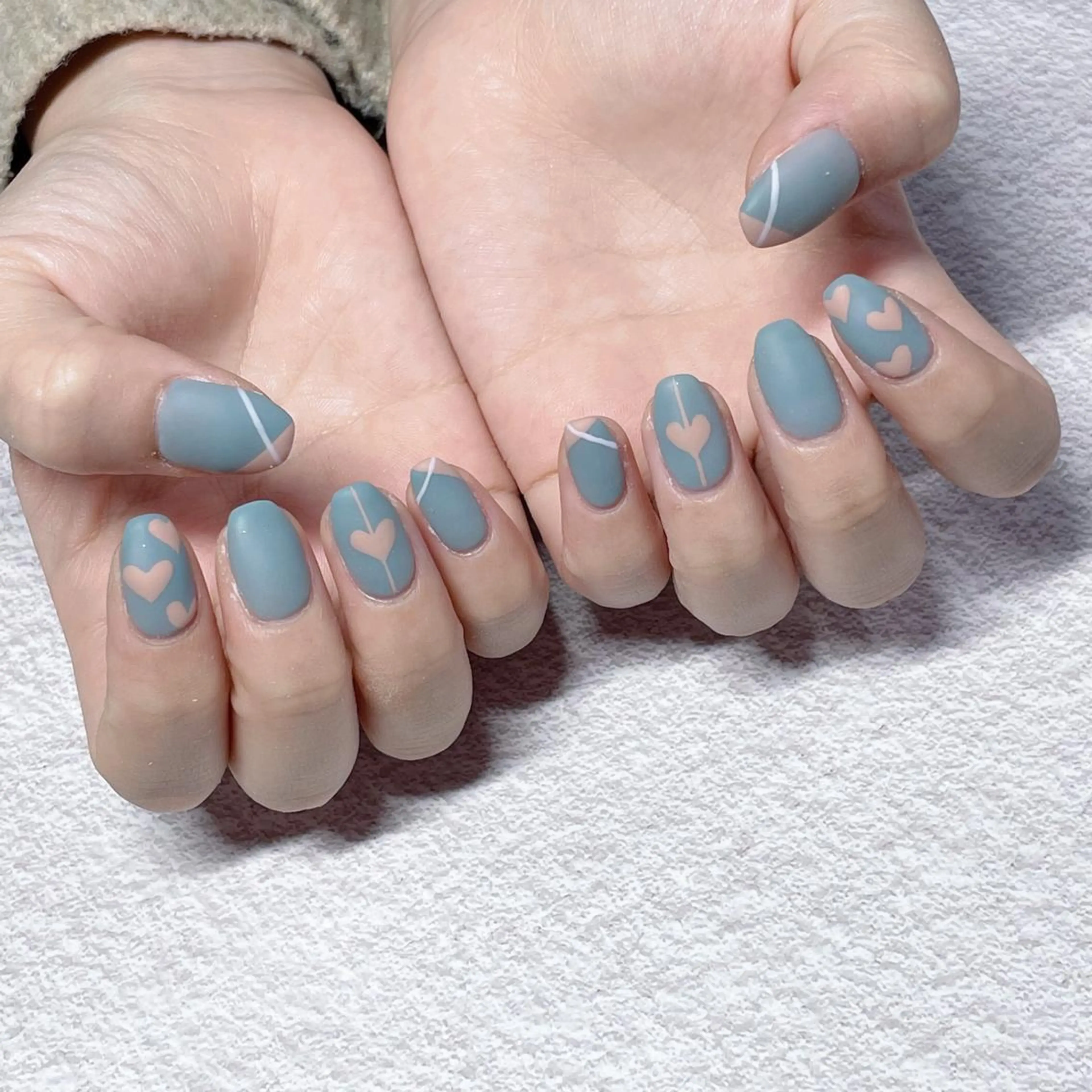 ネイル オーロラネイル 長さ出し ジェルネイル 韓国ネイル ミラーネイル 🍑Yun nail 店長🍑のネイルデザイン