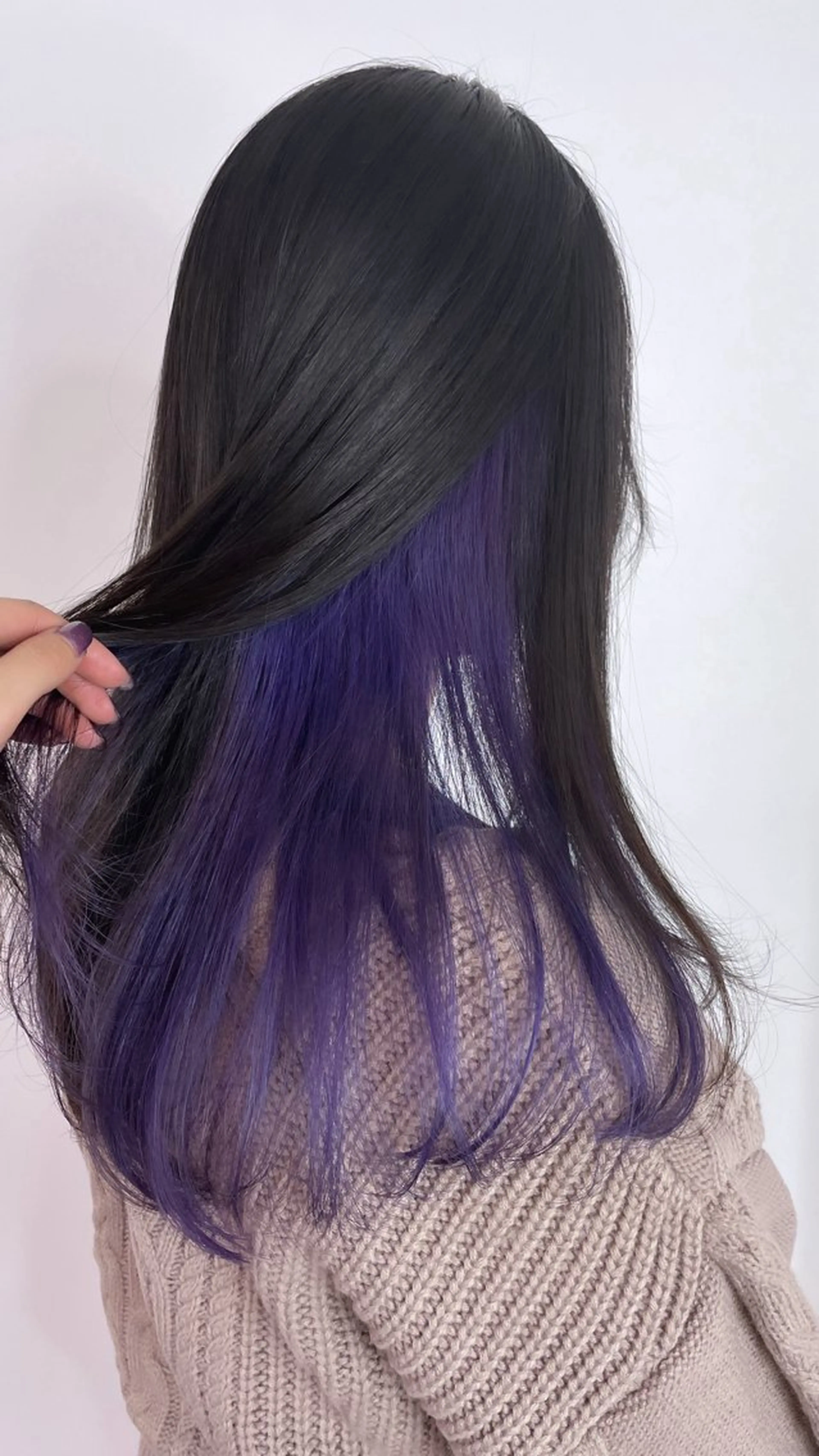 ロング カラー インナーカラー MINAMO 韓国レイヤーのヘアスタイル