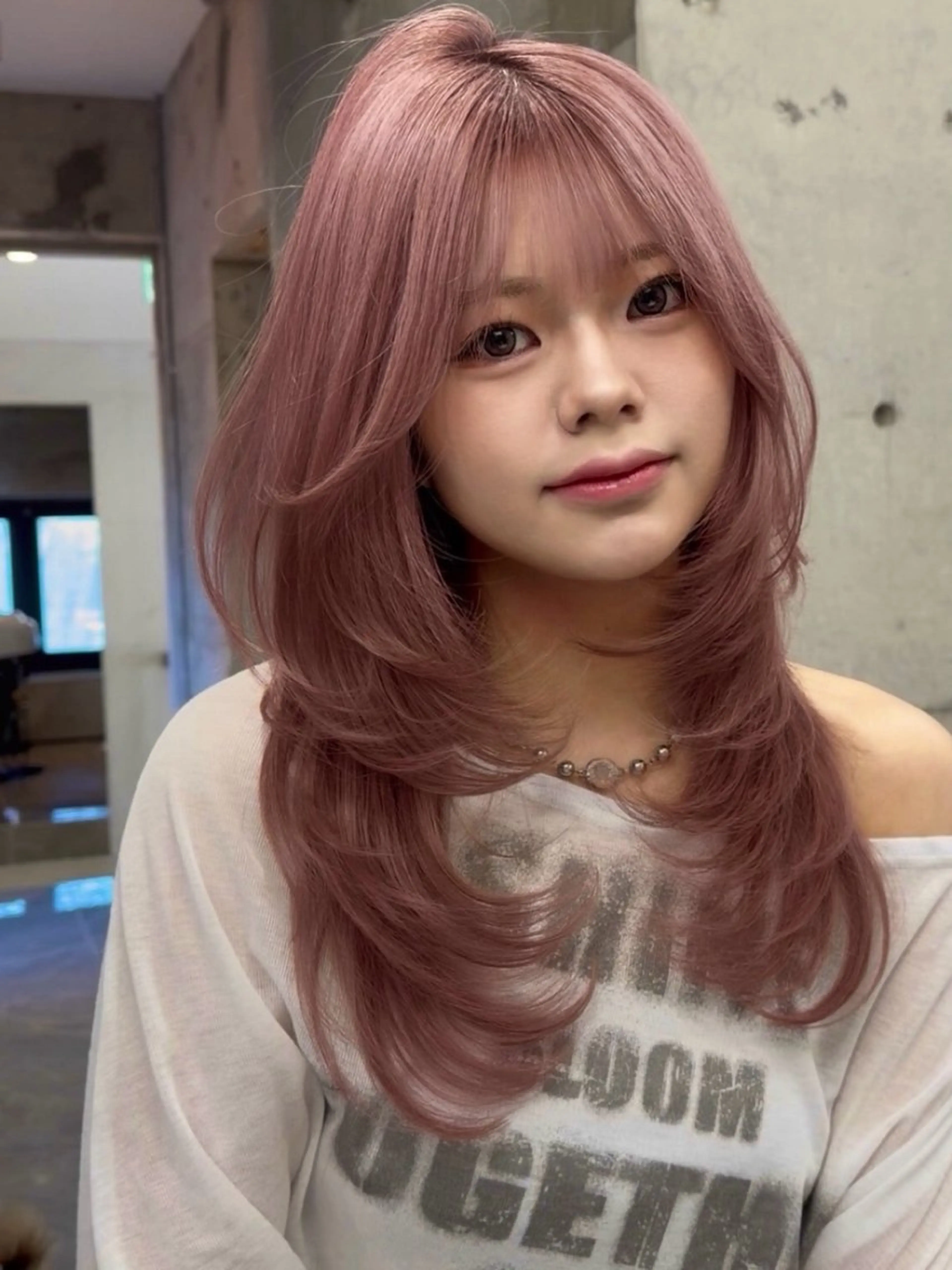 ロング レイヤーカット sisterリノ 国分寺★韓国レイヤーのヘアスタイル