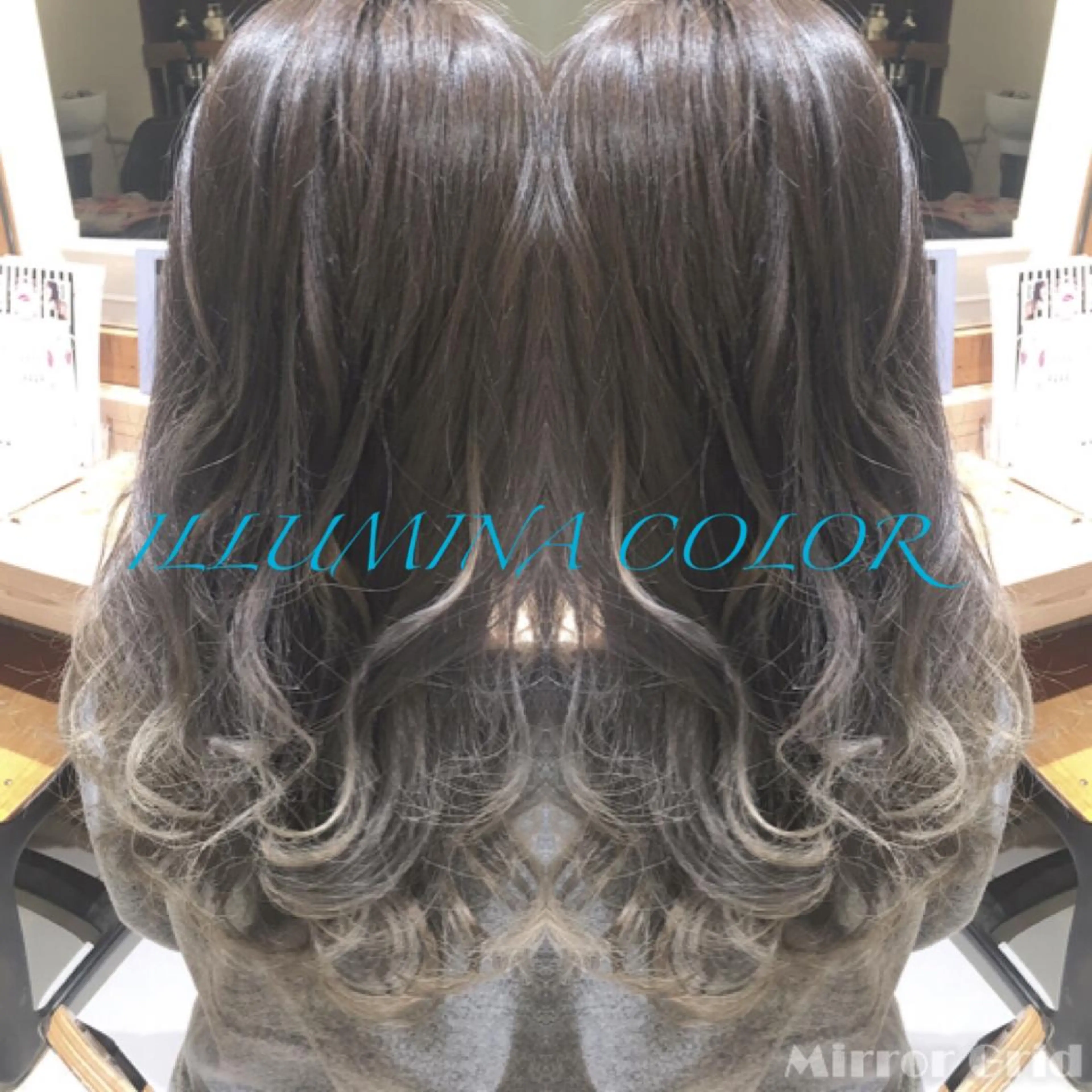 セミロング カラー アッシュ シルバー シルバーアッシュ due hair 京都駅前店 MILBON オージュア認定サロン【デューヘアー】所属・ハイトーンブリーチ 土坂　由志【京都】のヘアスタイル