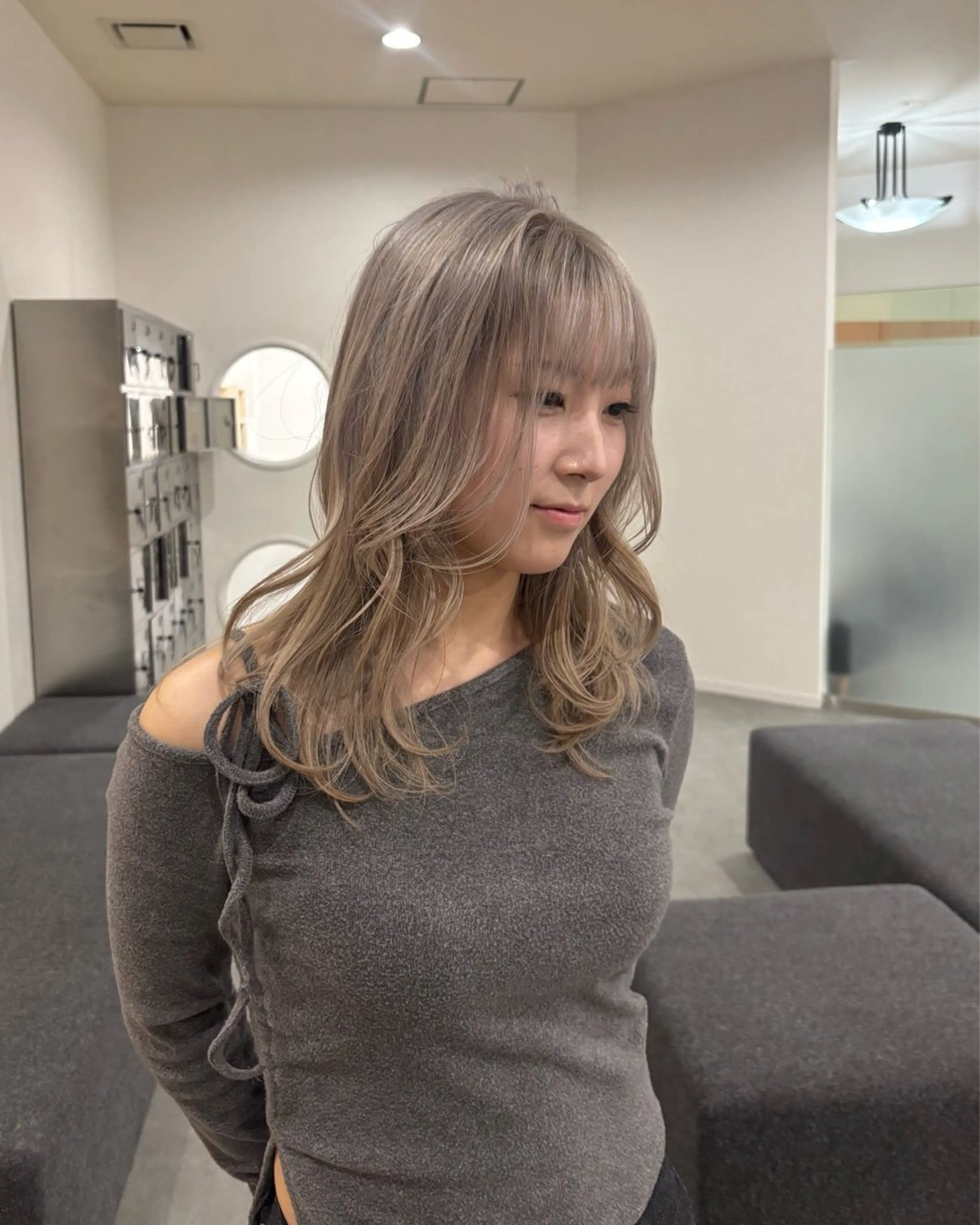 カラー ブリーチ ケアブリーチ 抜け感ヘア໒꒱ブリー チ໒꒱chihanaのヘアスタイル