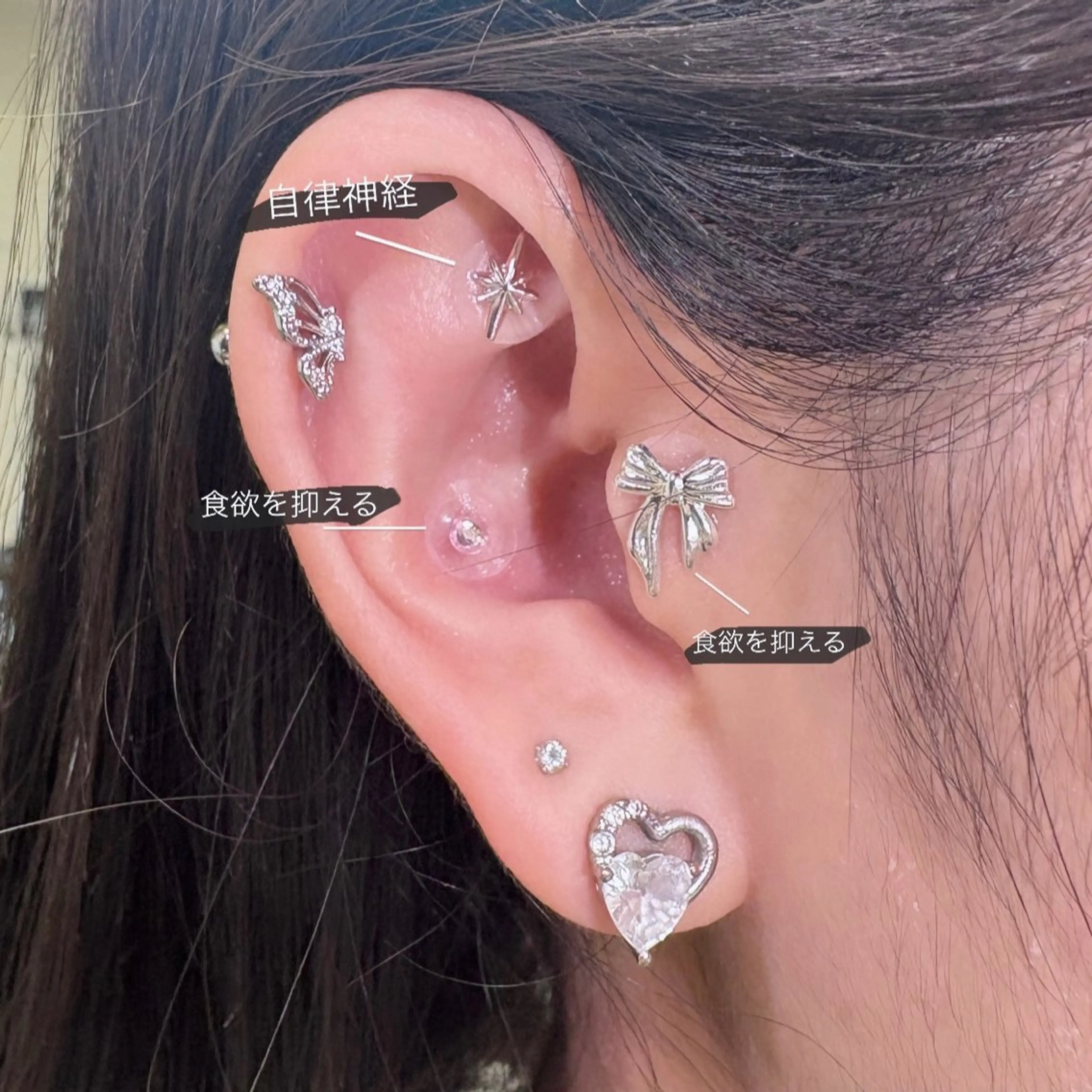 【6粒まで】耳つぼジュエリー💎✨の写真