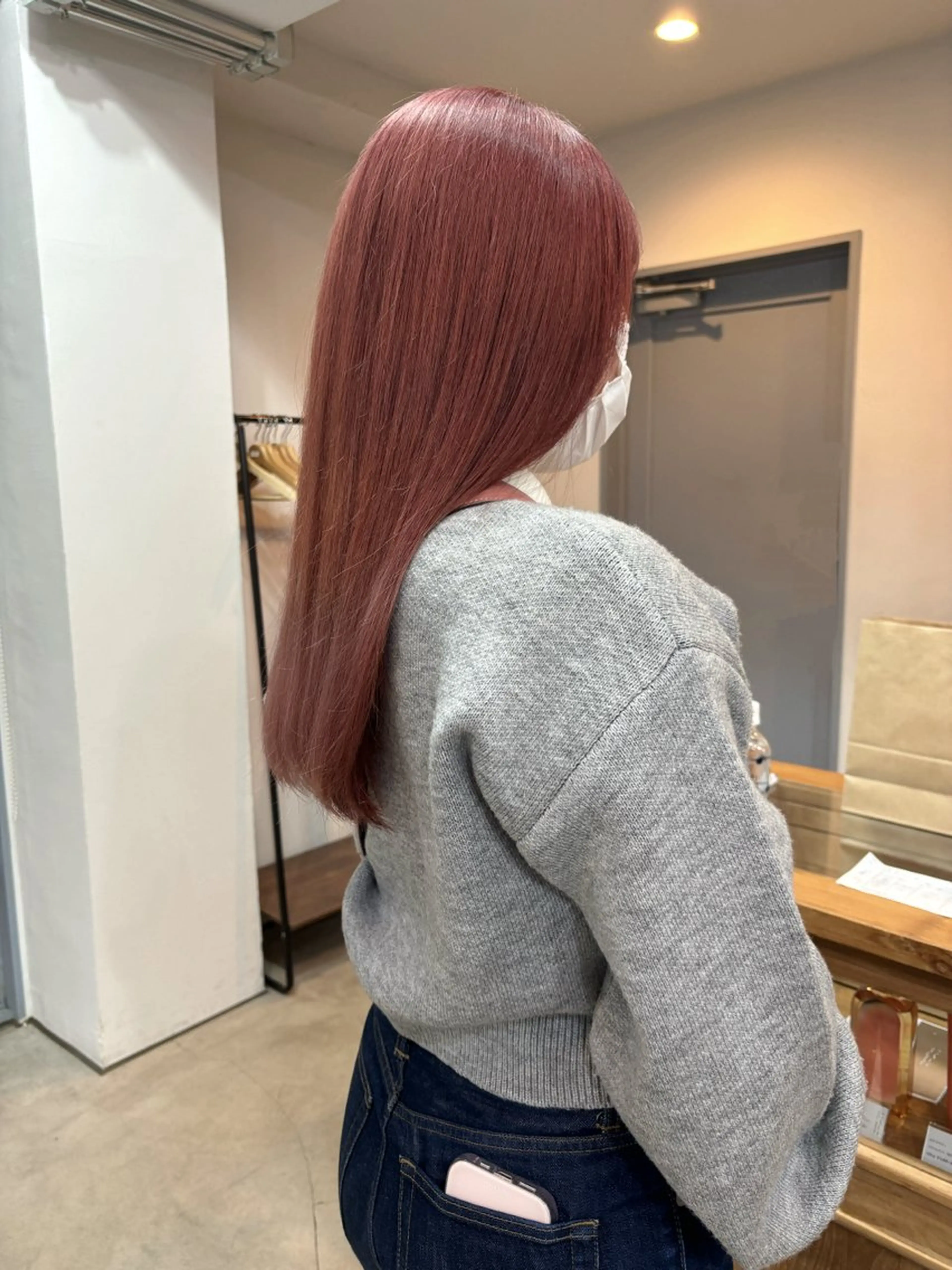 前髪カット➕ワンカラーの写真