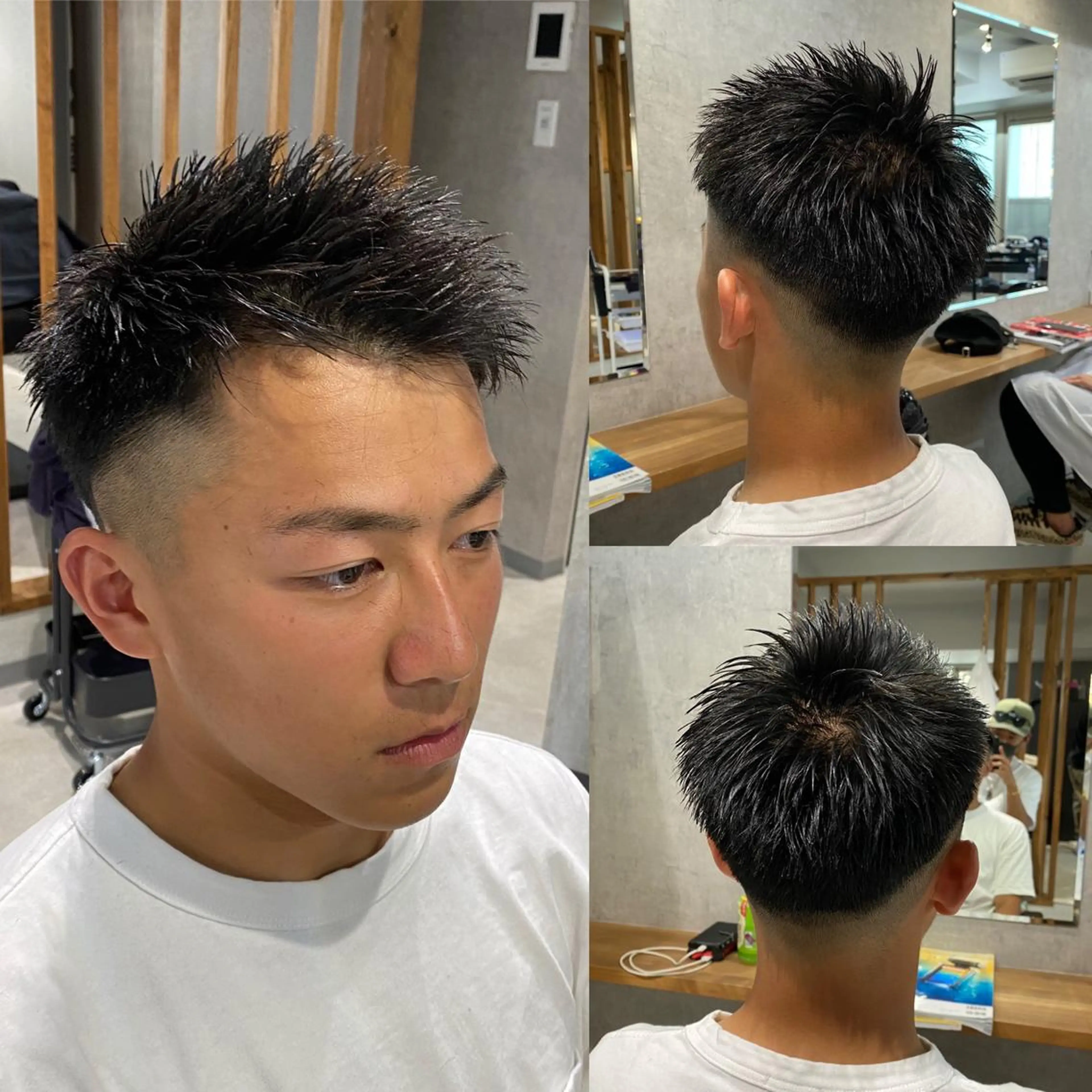 メンズ R/🤎 パーマ&ブリーチ🔥のヘアスタイル