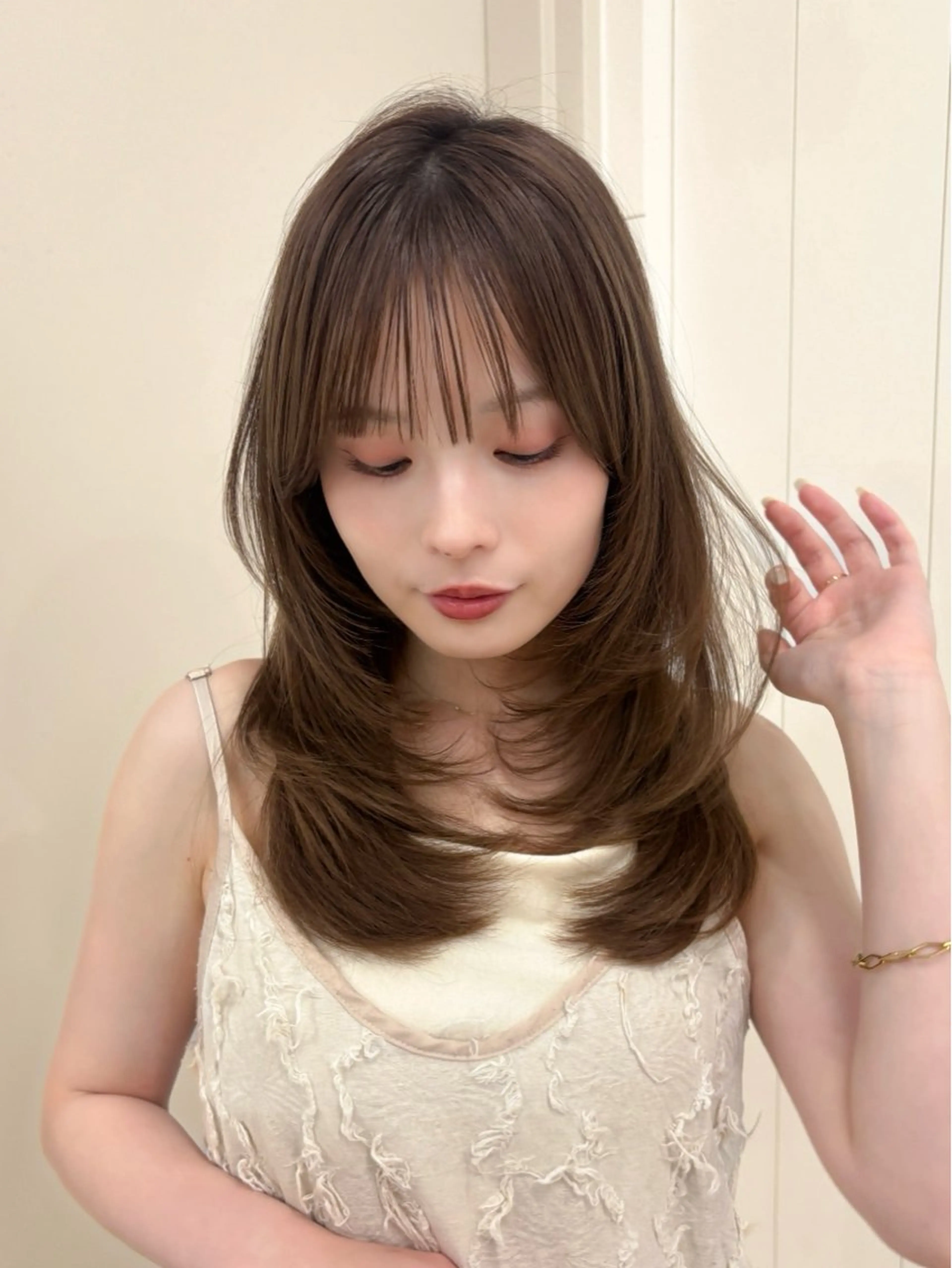 ロング レイヤーカット 🤍yura🤍池袋 レイヤー似合わせのヘアスタイル