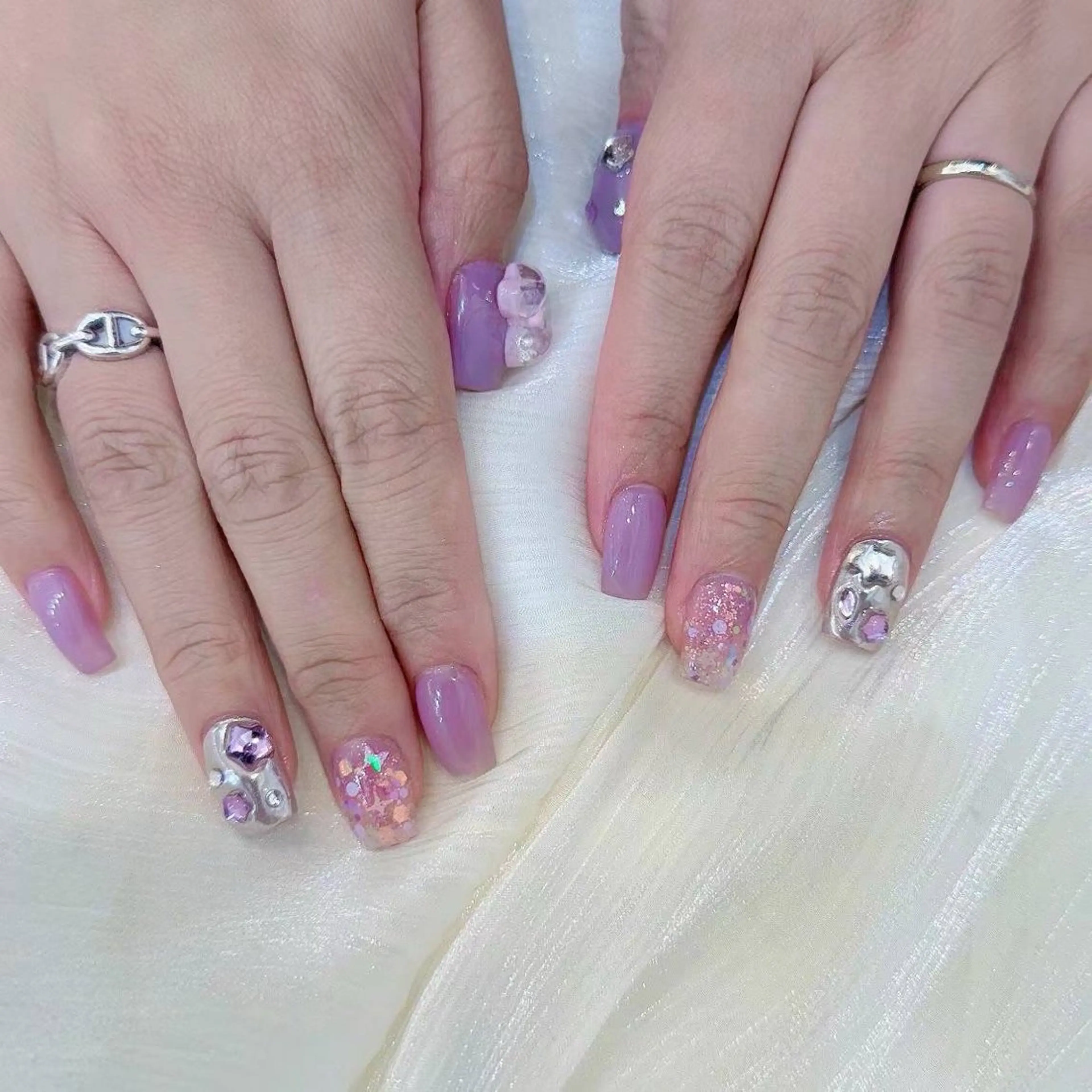 ネイル アートネイル フラワーネイル フットネイル ジェルネイル マグネットネイル Babarla Nailのネイルデザイン