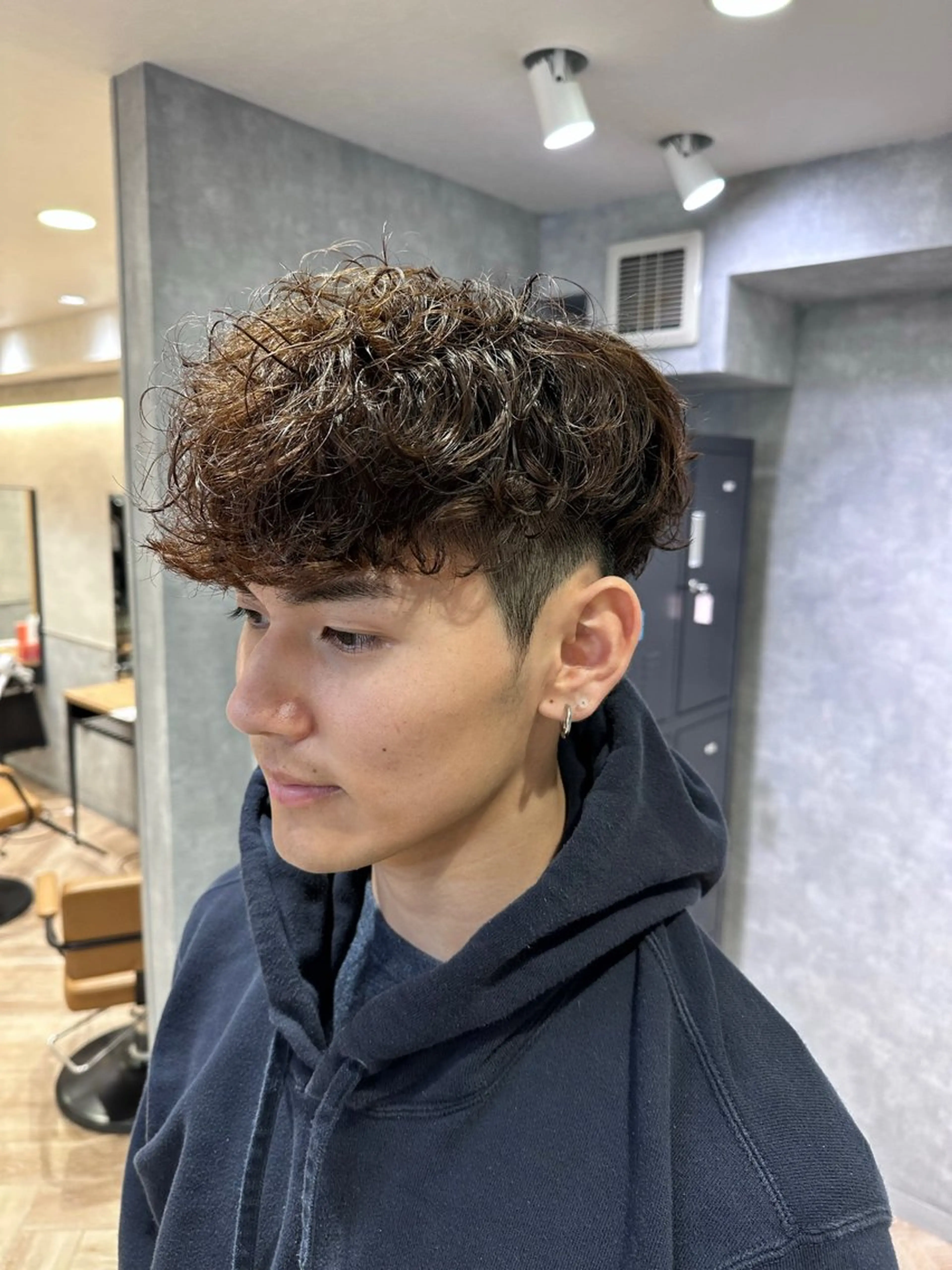 メンズカット＋スペインカールの写真