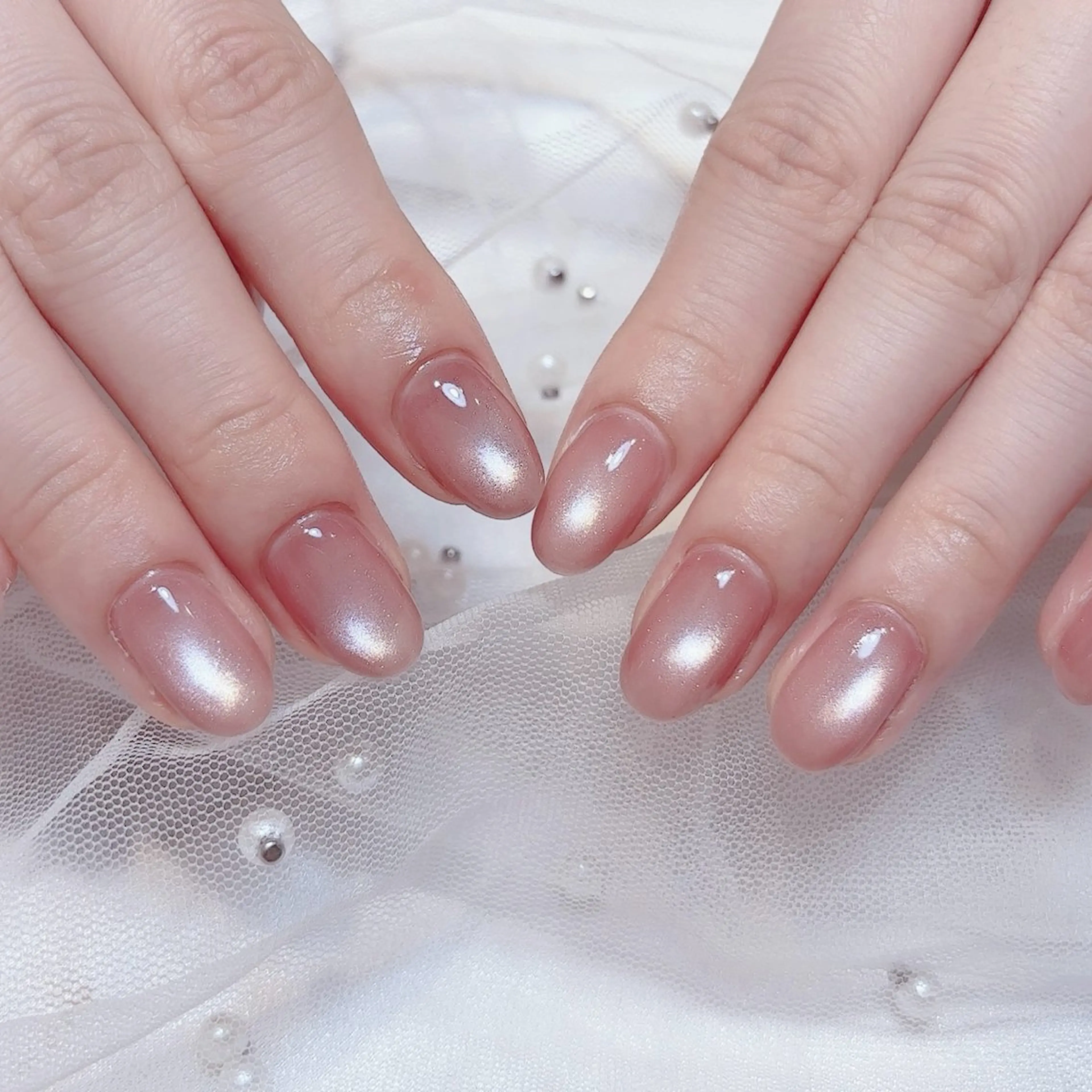 【ソフトジェルオフ無料】🤍微粒子マグネットワンカラー🤍パラジェル変更＋500円  全24色✨(スナップフォト掲載)の写真