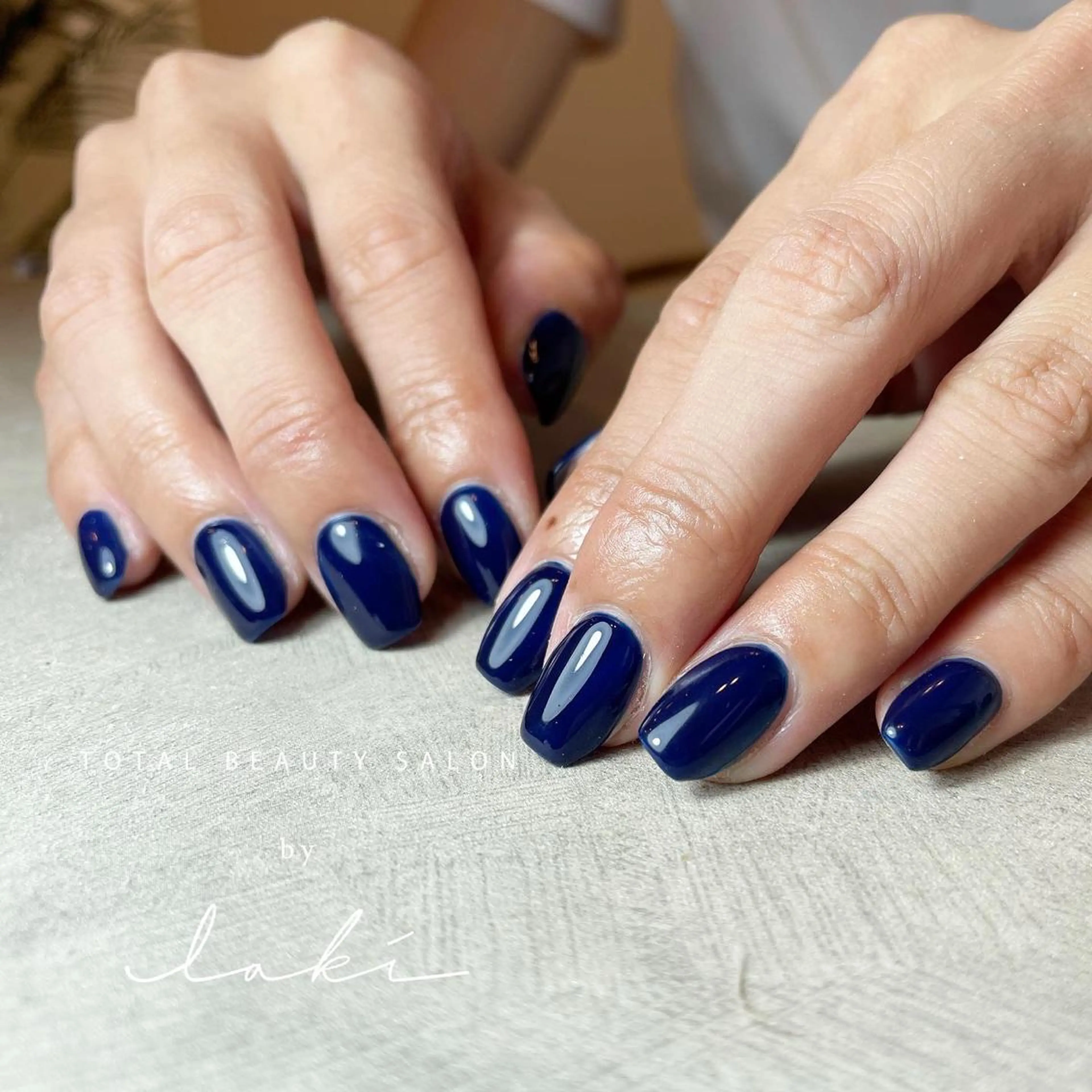 ネイル ネイビー my&所属・my&_ maimiのネイルデザイン