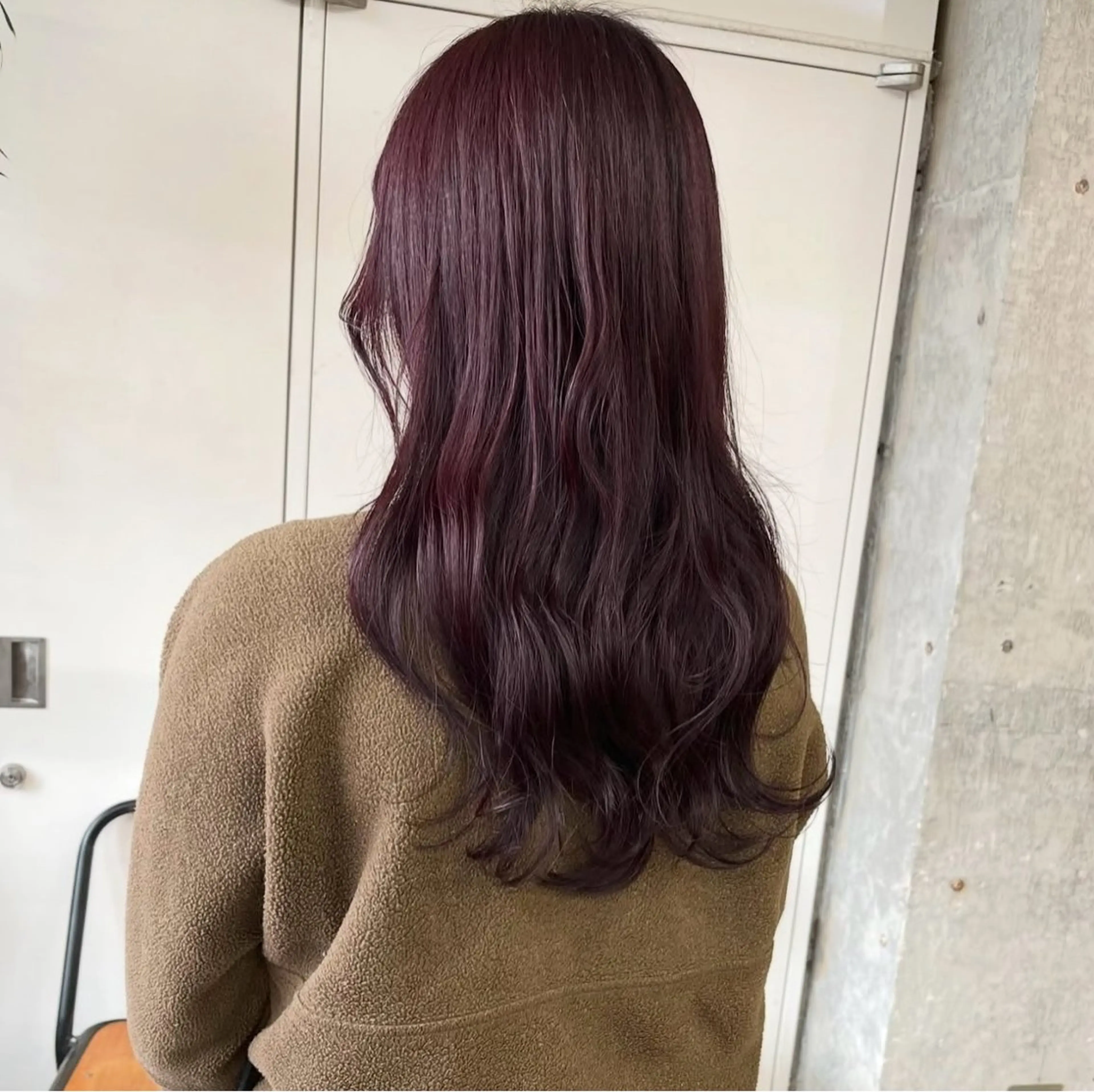 セミロング カラー ダブルカラー レッドカラー カット ヘアカラー 小木曽智美 /ボブ/ショートのヘアスタイル