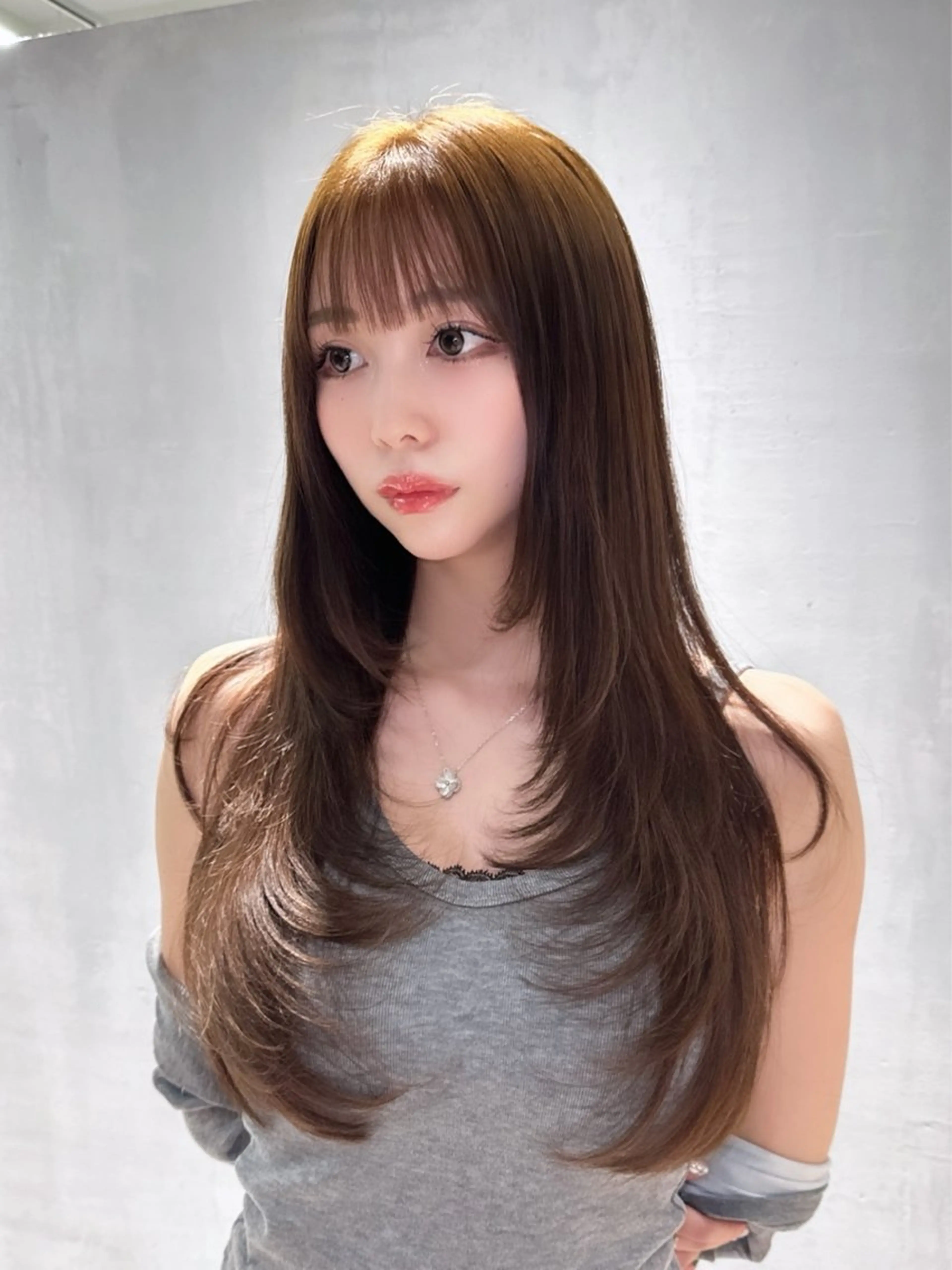 ロング カット ヘアカラー エクステ LOMKH所属・シールエクステ/ レイヤー/タツヤのヘアスタイル