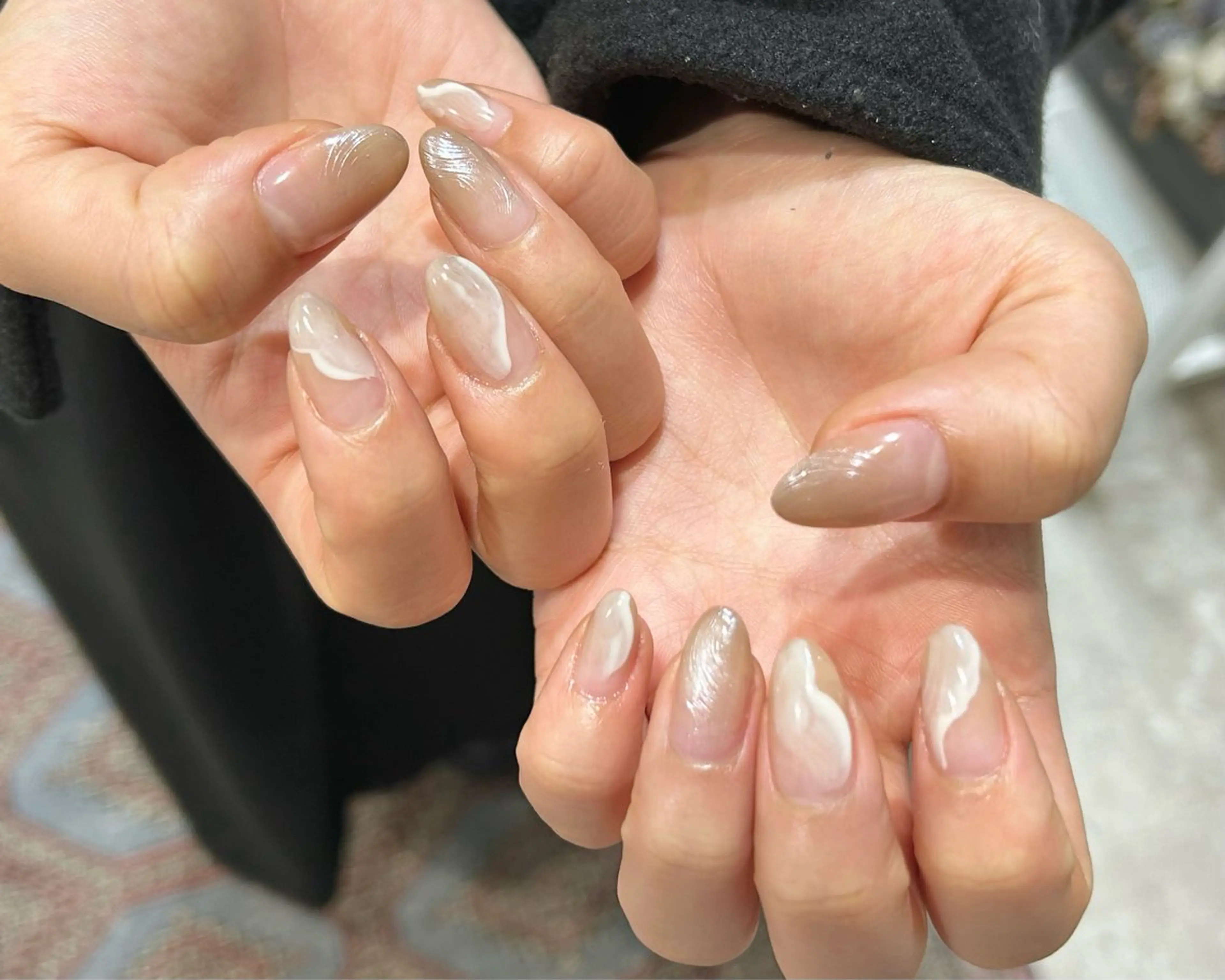 ネイル ハンドネイル 0203ムニムサン 💙Mihoのネイルデザイン