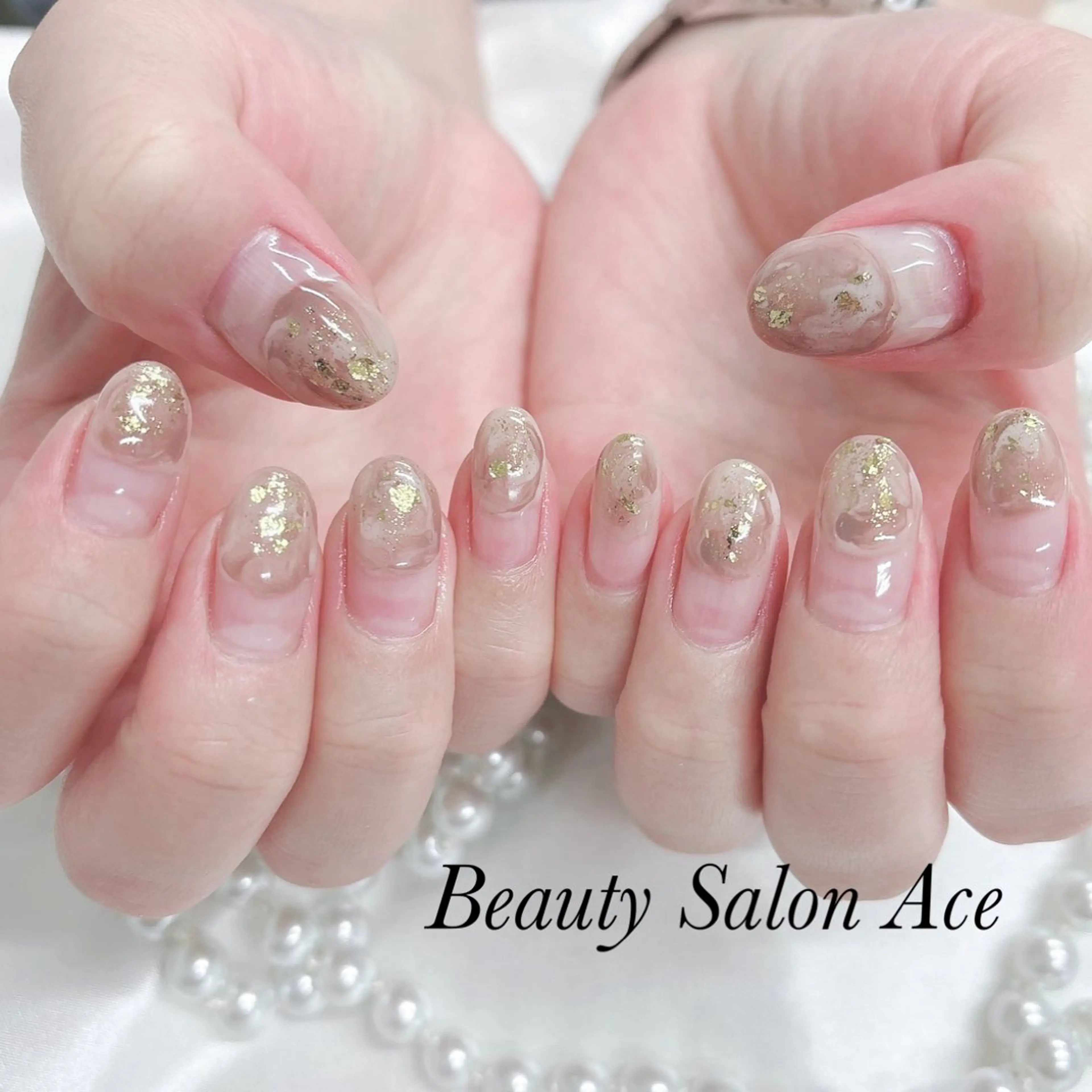 ネイル ハンドネイル ハンドケア Beauty Salon Ace（ネイルサロン　エース）所属・池袋フィルイン Ace♡長さだしのネイルデザイン