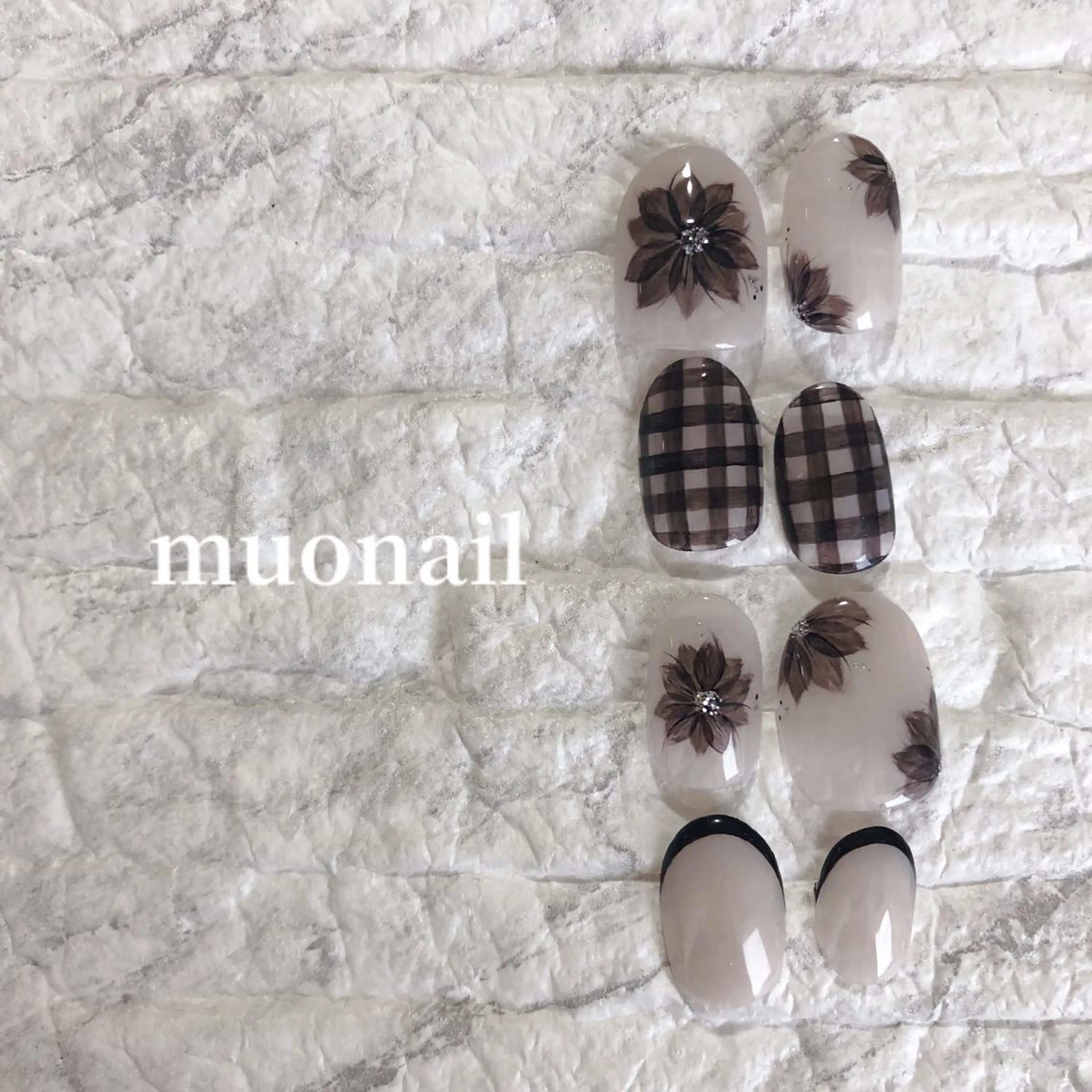 ネイル フラワーネイル Sand by muoのネイルデザイン