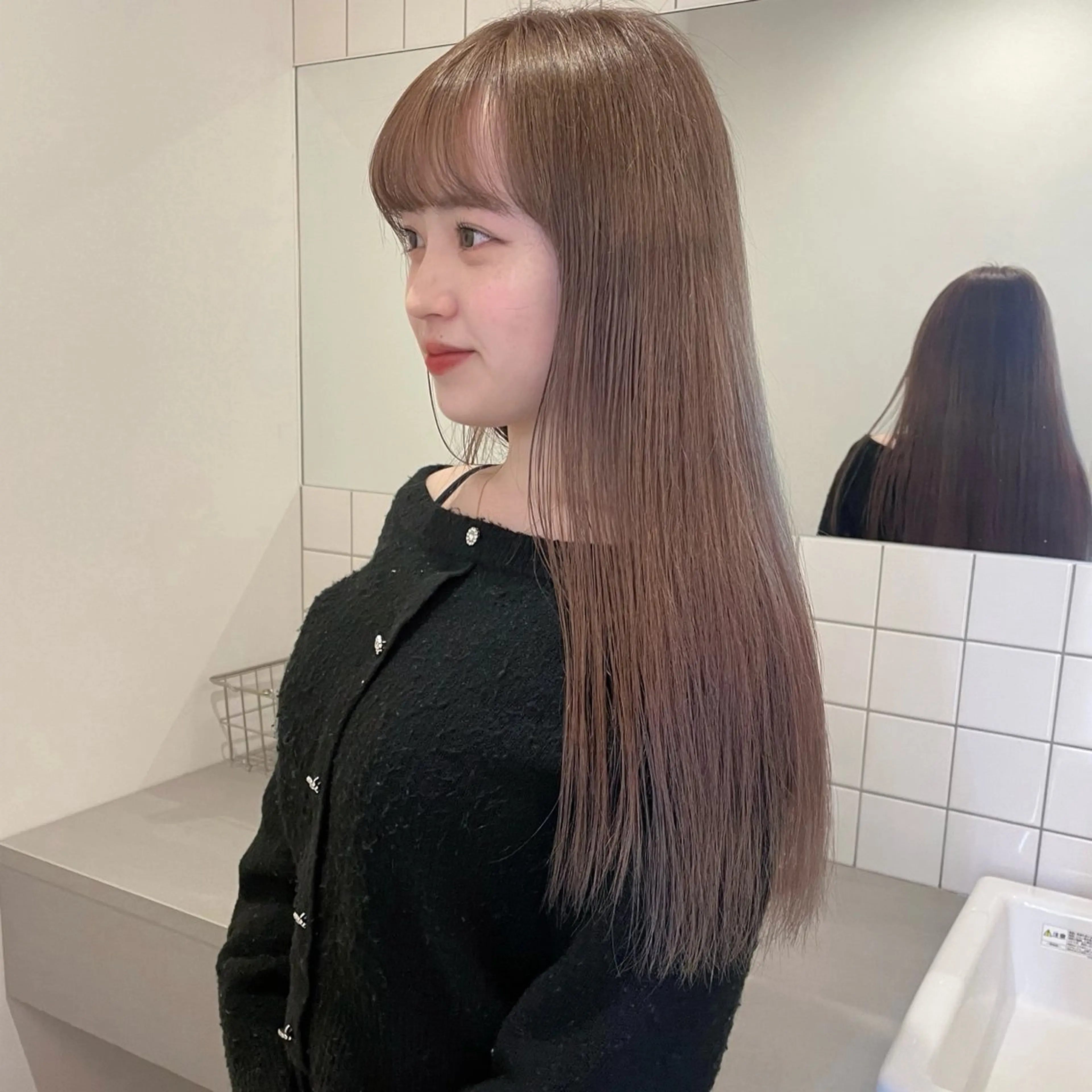 ロング ボブカットモデル/パ ーマ/harunaのヘアスタイル