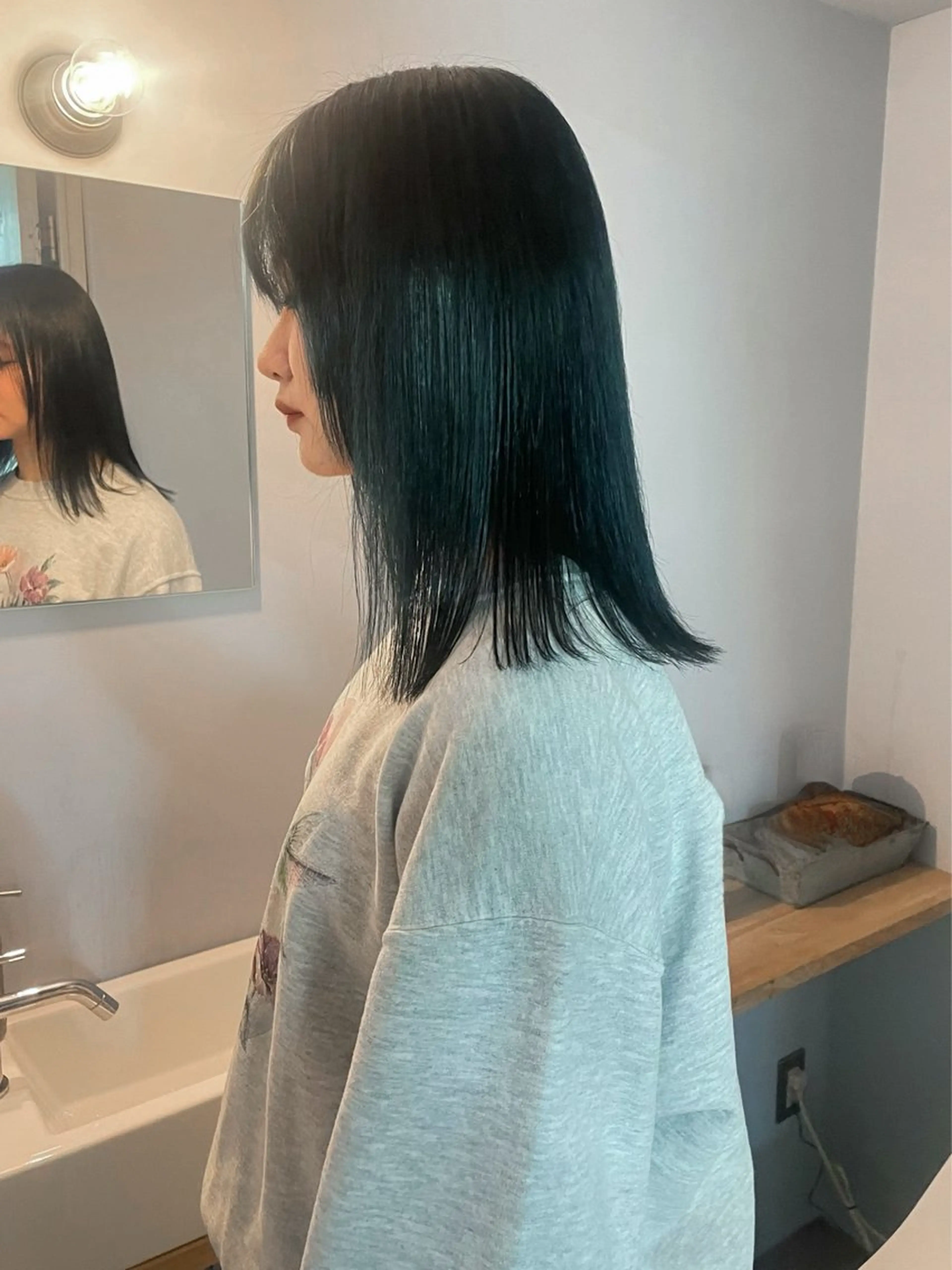 ミディアム ボブカットモデル/パ ーマ/harunaのヘアスタイル