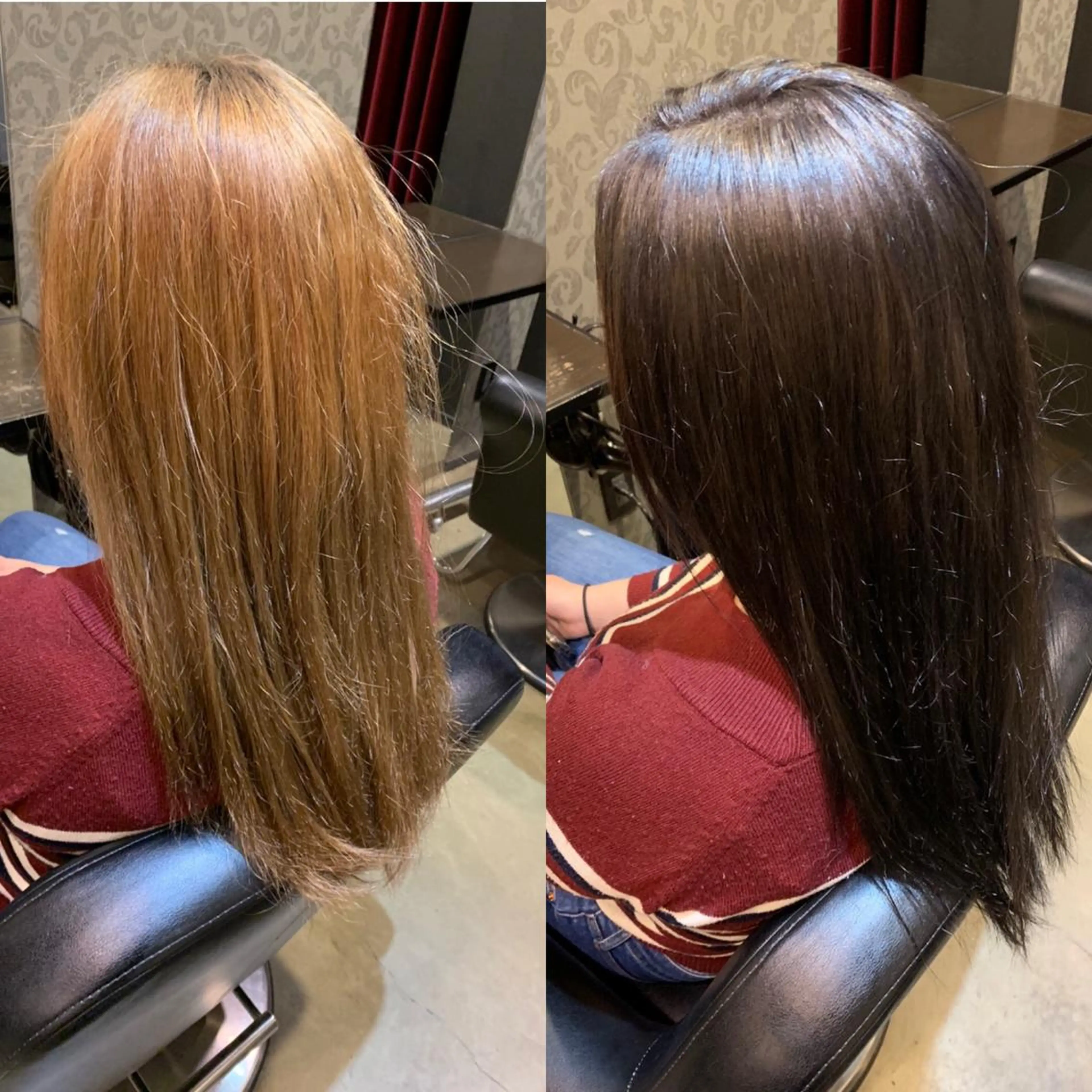 ロング カラー 亀田 泰生のヘアスタイル