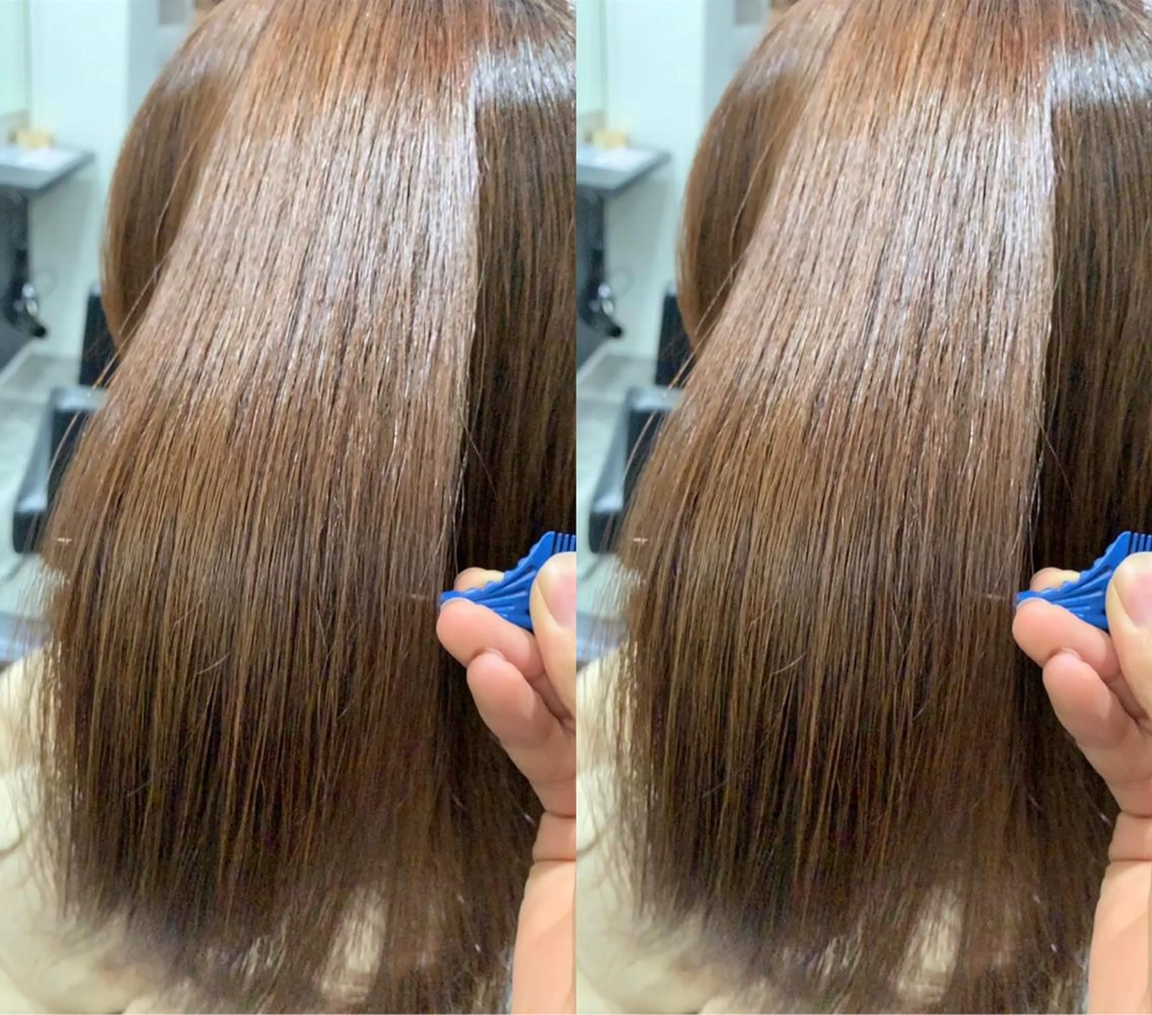 ロング 髪質改善 上品艶感カラーのヘアスタイル