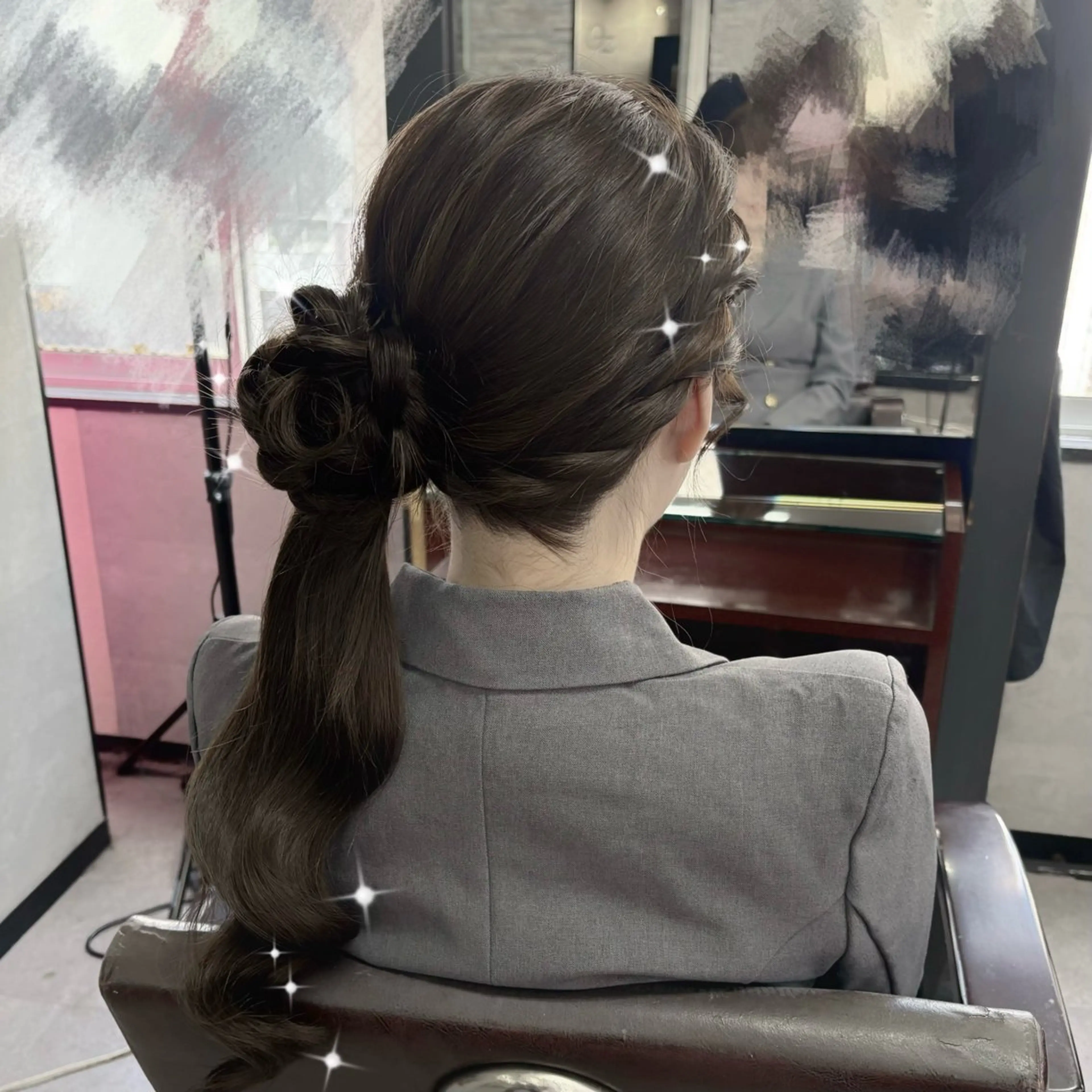 ロング OZ梅田♡ ゆはなブリーチのヘアスタイル