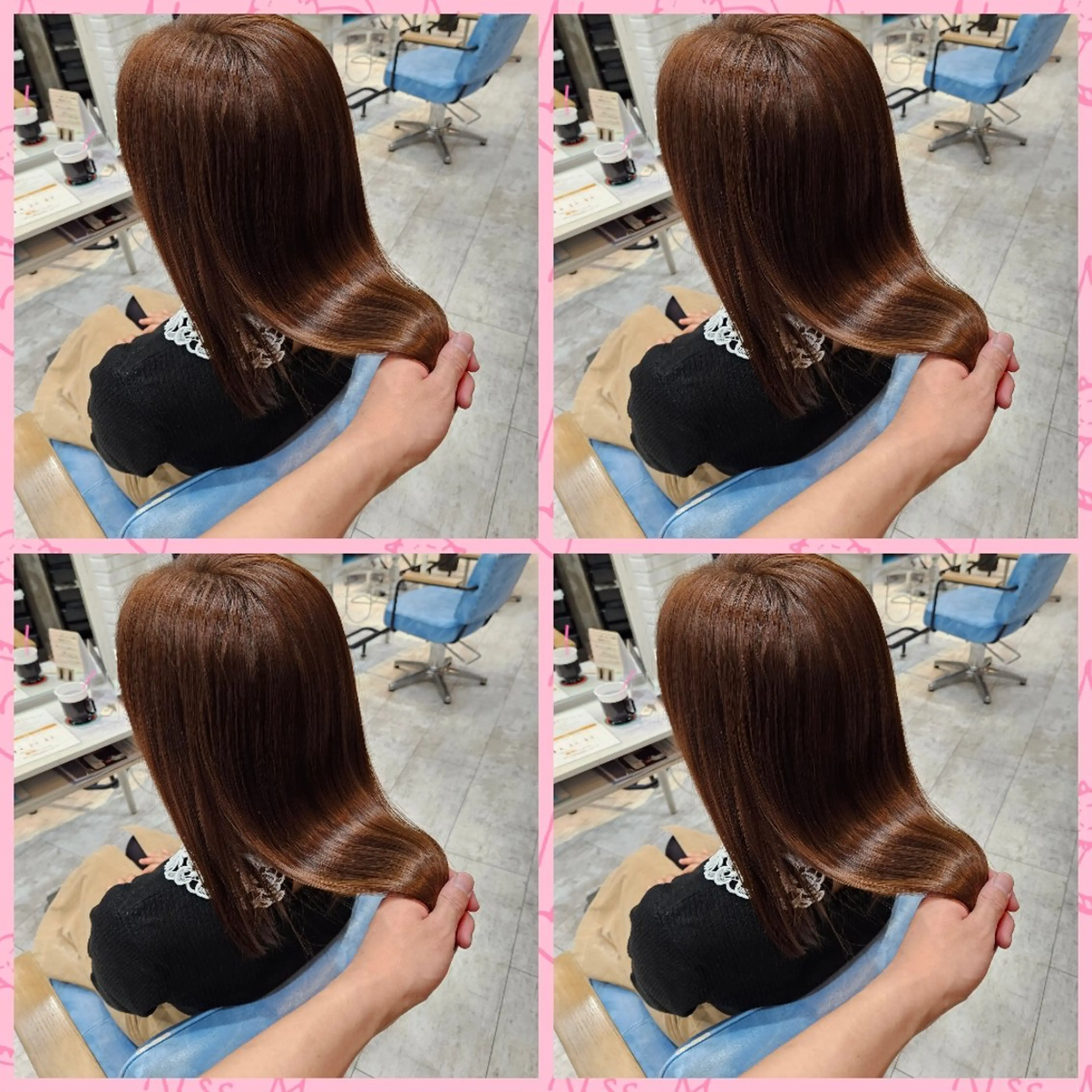 セミロング 髪質改善 カット ヘアカラー トリートメント 顔周りレイヤーカット 髪質改善代表西村功平のヘアスタイル