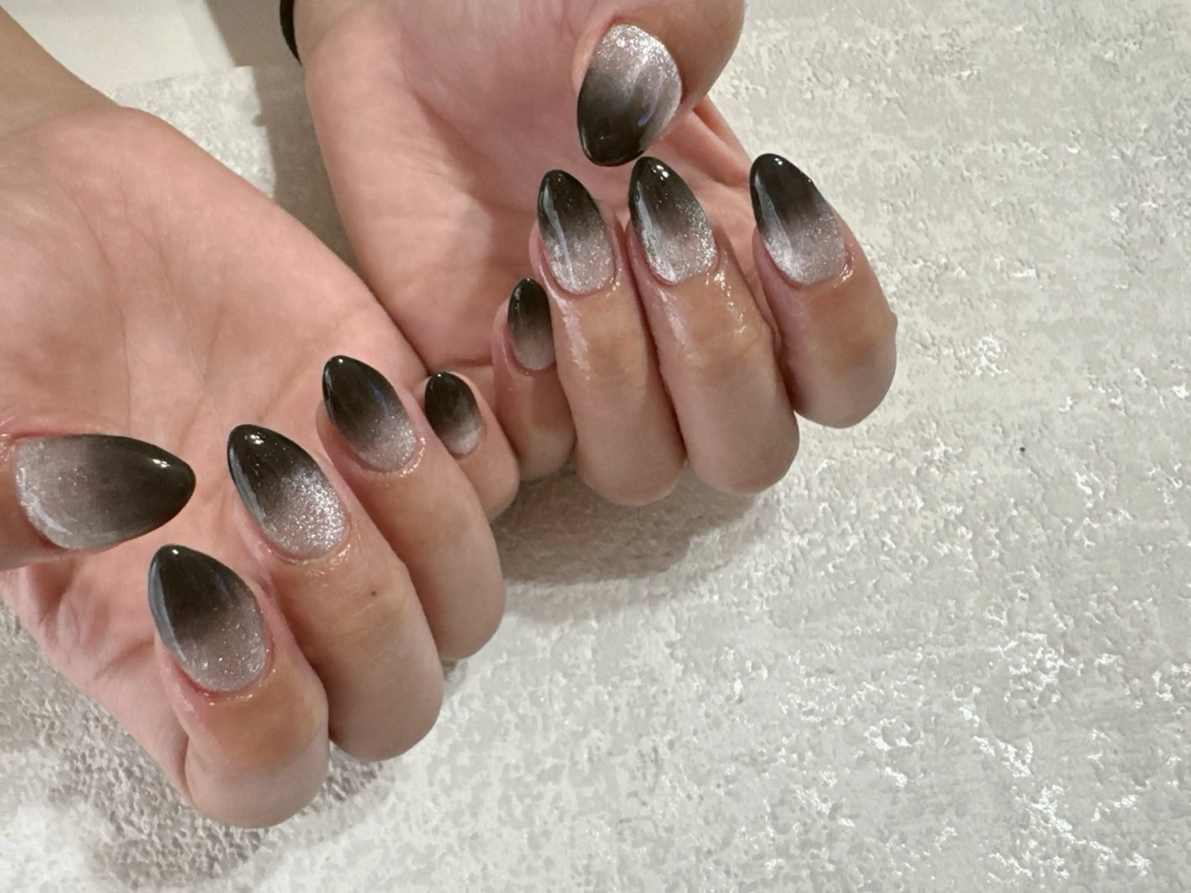 ネイル フットネイル ジェルネイル グラデーション マグネットネイル パラジェル kikinail 溝の口のネイルデザイン