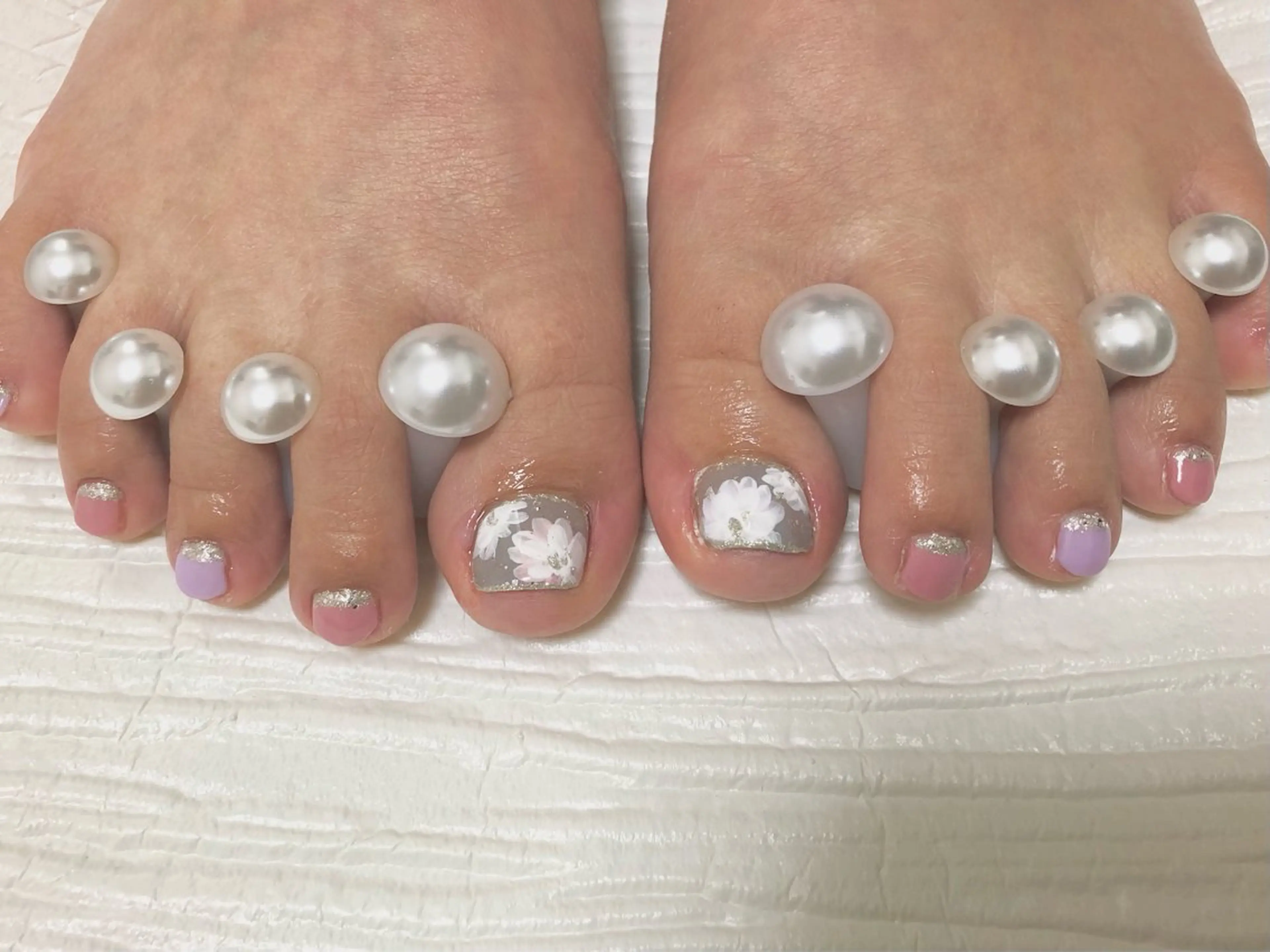 ネイル フットネイル 自爪育成ネイルケア Lena  nailのネイルデザイン