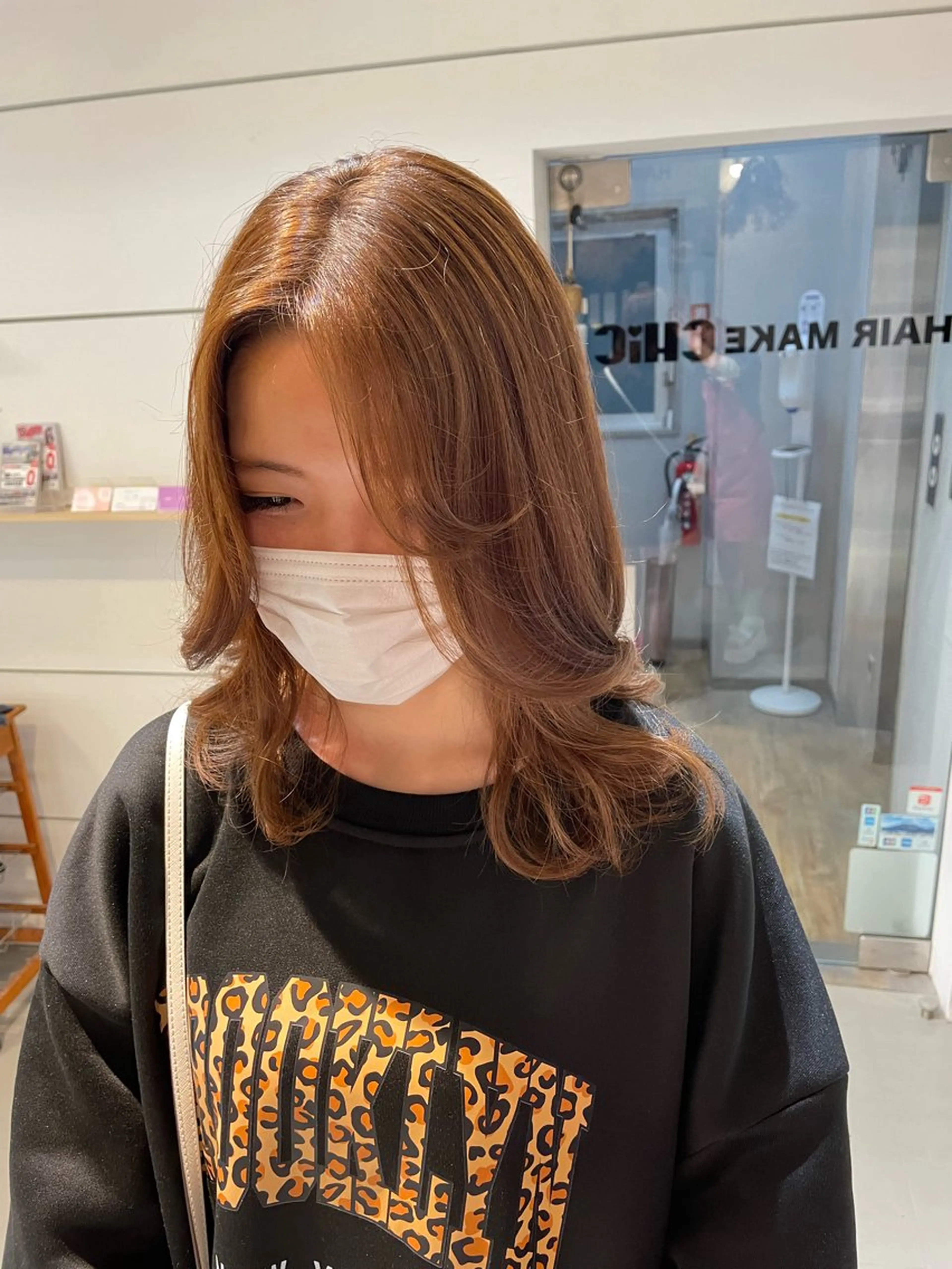 ミディアム chic  有山 美瑠のヘアスタイル