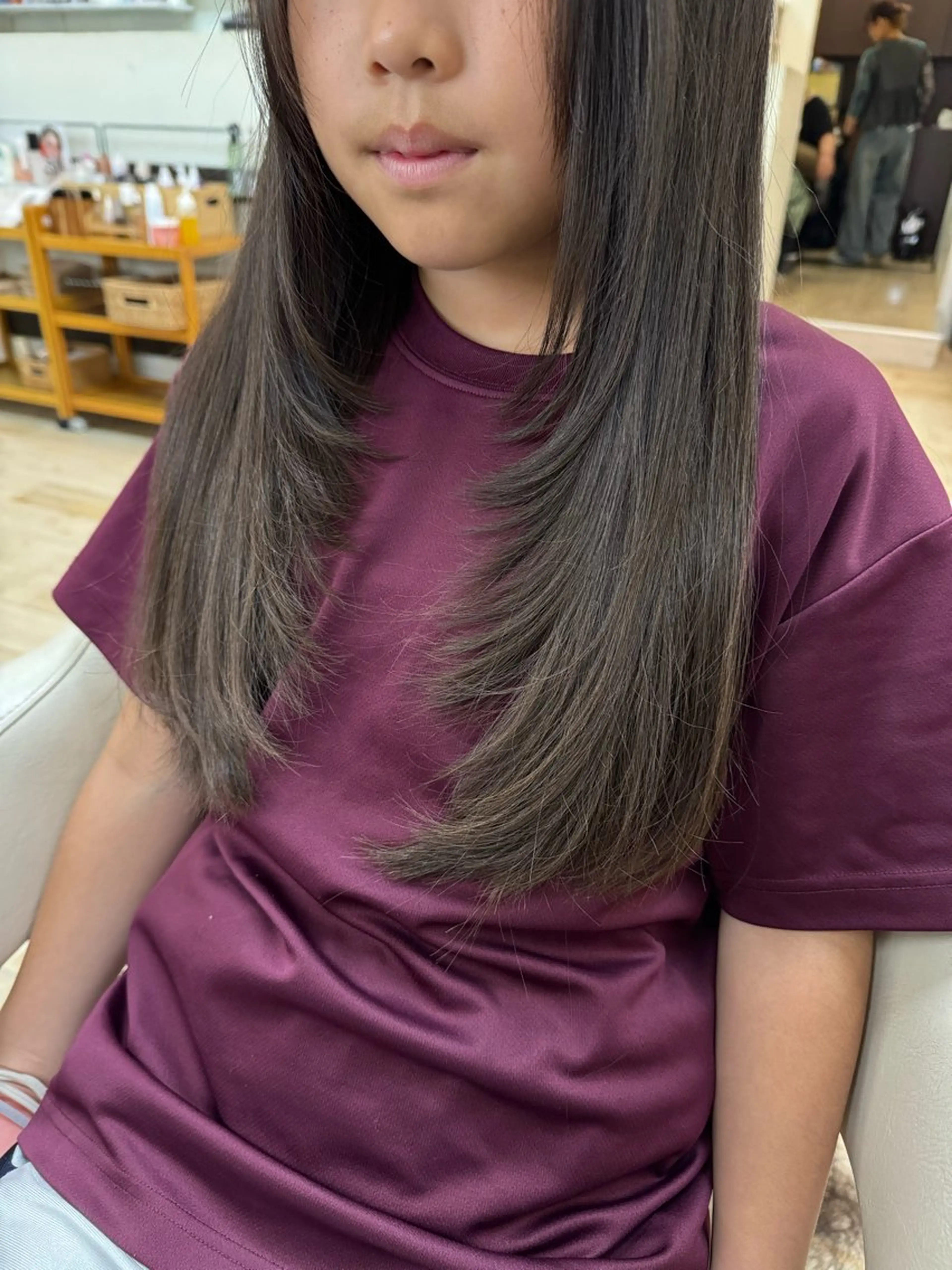 ロング レイヤーカット ともか/美髪透明感 カラー/顔周りカットのヘアスタイル