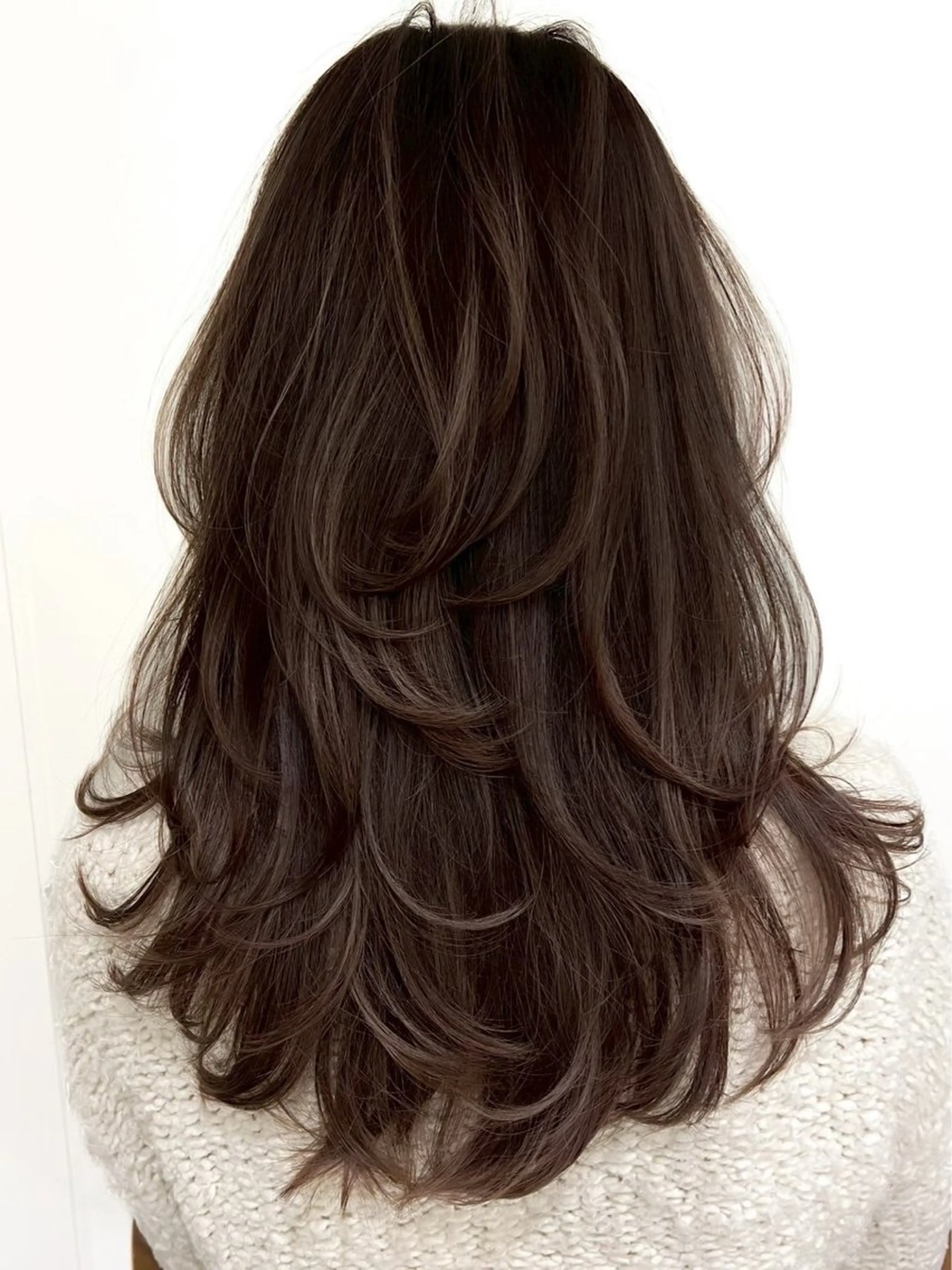 ロング カラー カット ヘアカラー トリートメント Amaretto かなのヘアスタイル