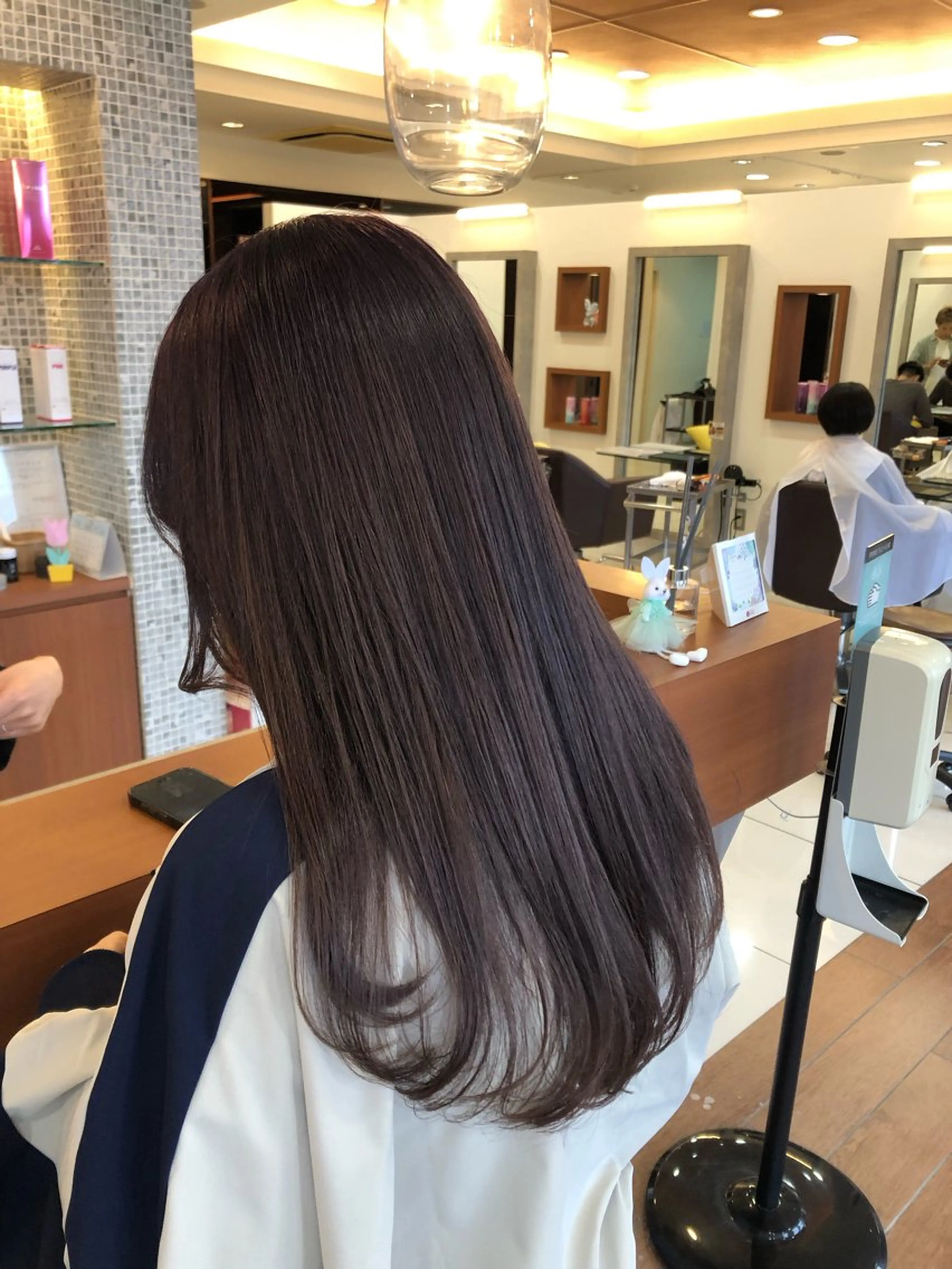 ロング カラー 加瀬 真弓のヘアスタイル