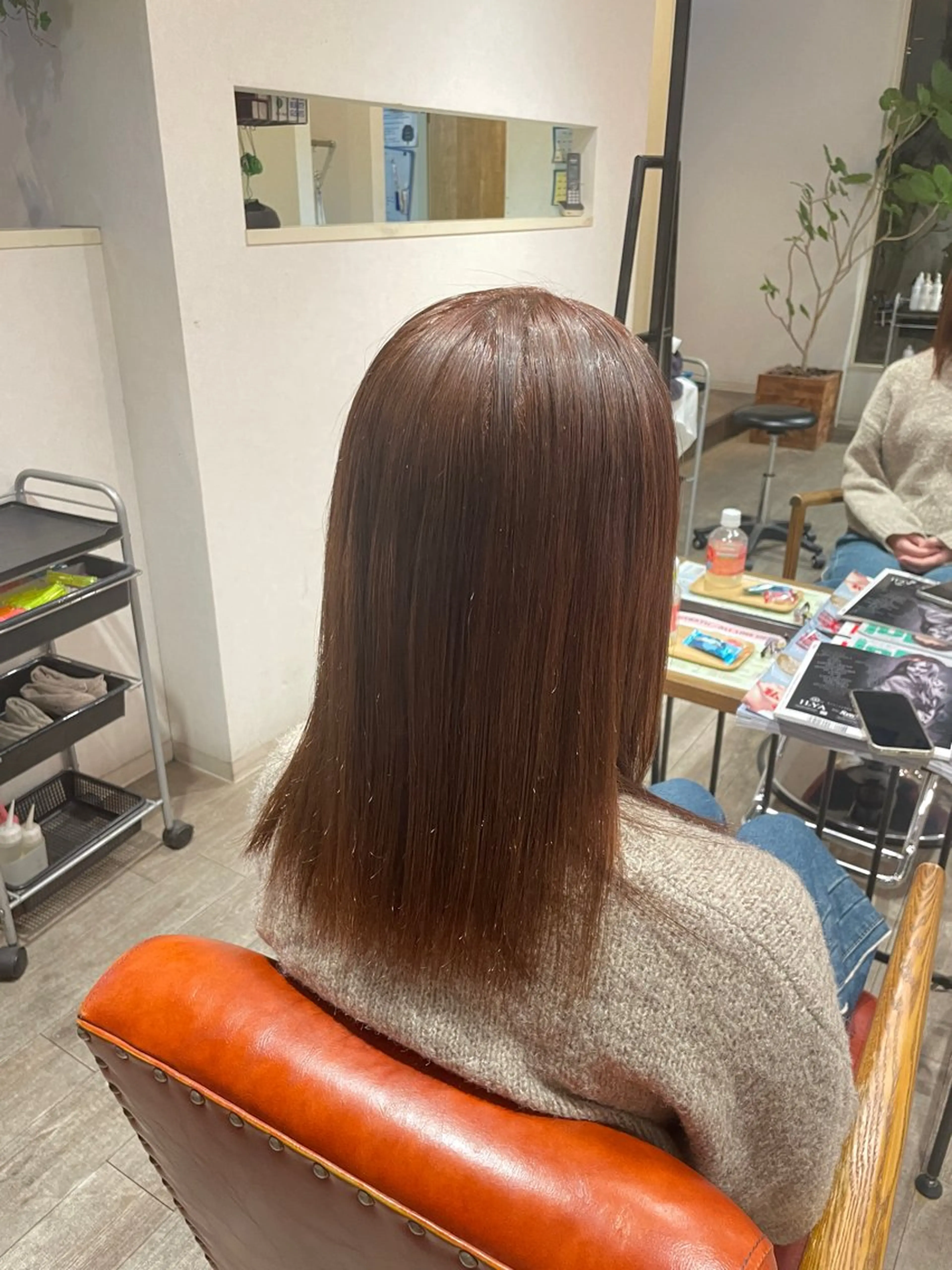 ミディアム 南場 智美のヘアスタイル
