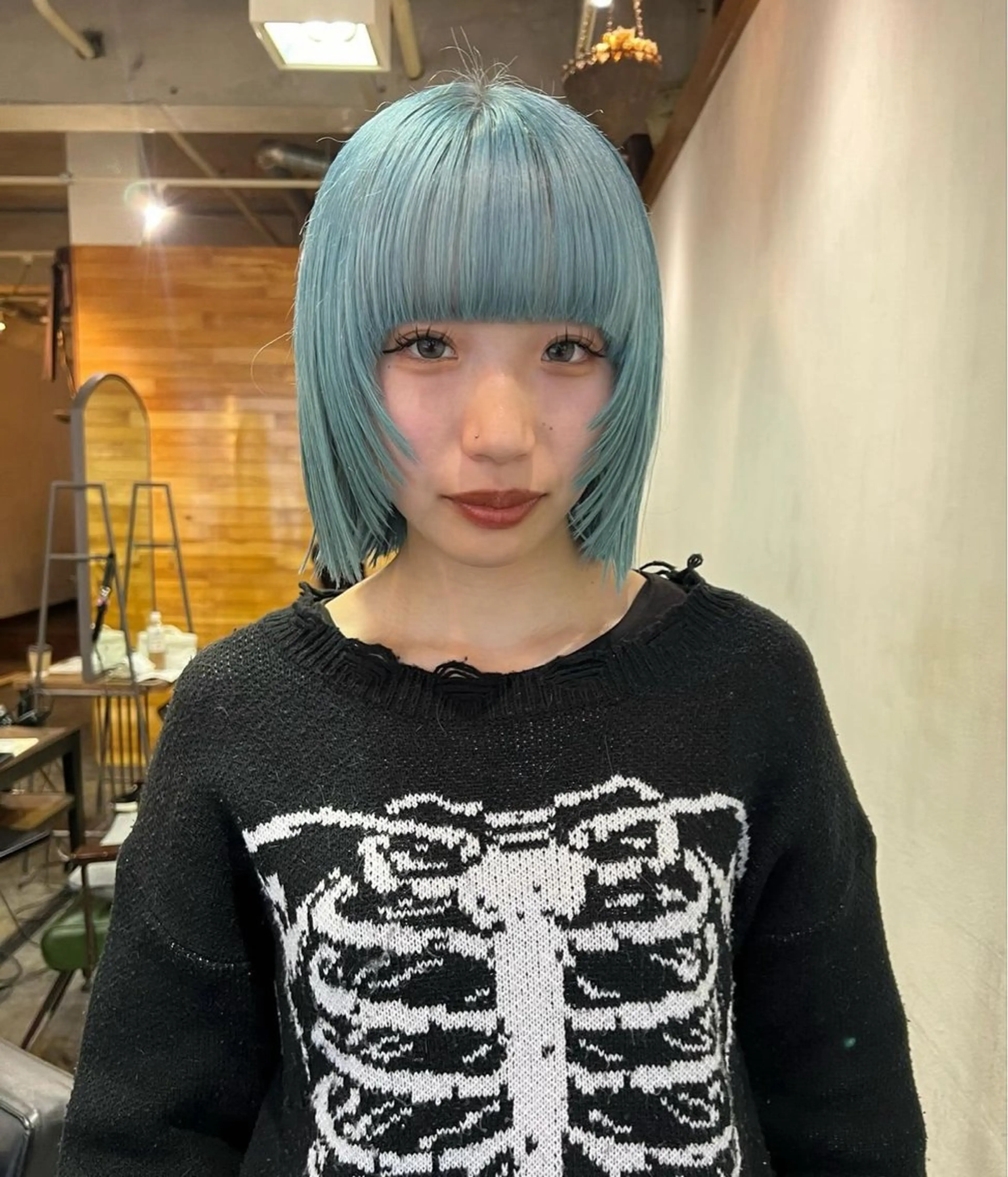 ショート ボブレイヤー ボブ レイヤーカット ブリーチ/ハイトーン 心斎橋/honokaのヘアスタイル