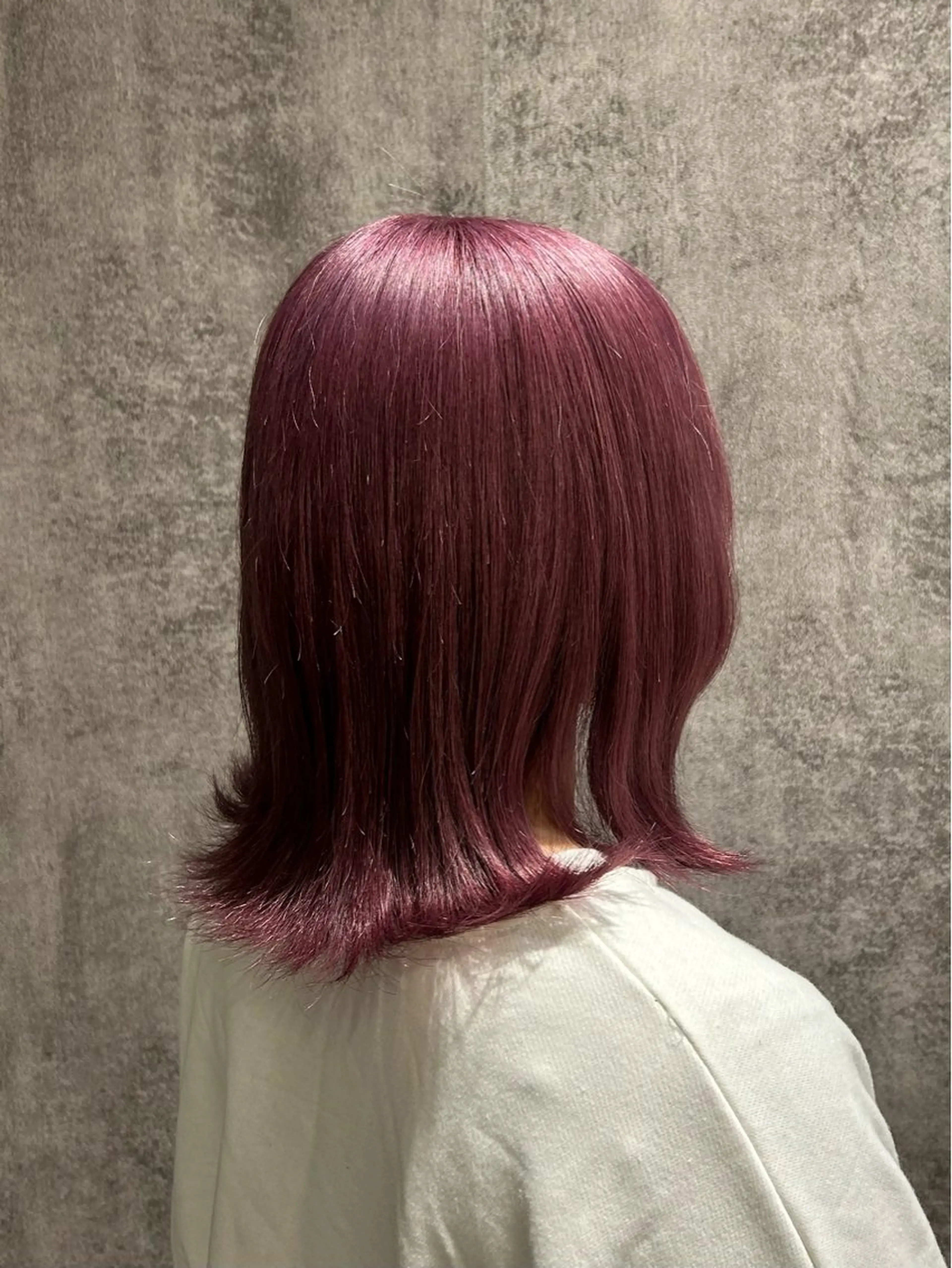 ミディアム カラー ピンクカラー 太田 鈴佳のヘアスタイル