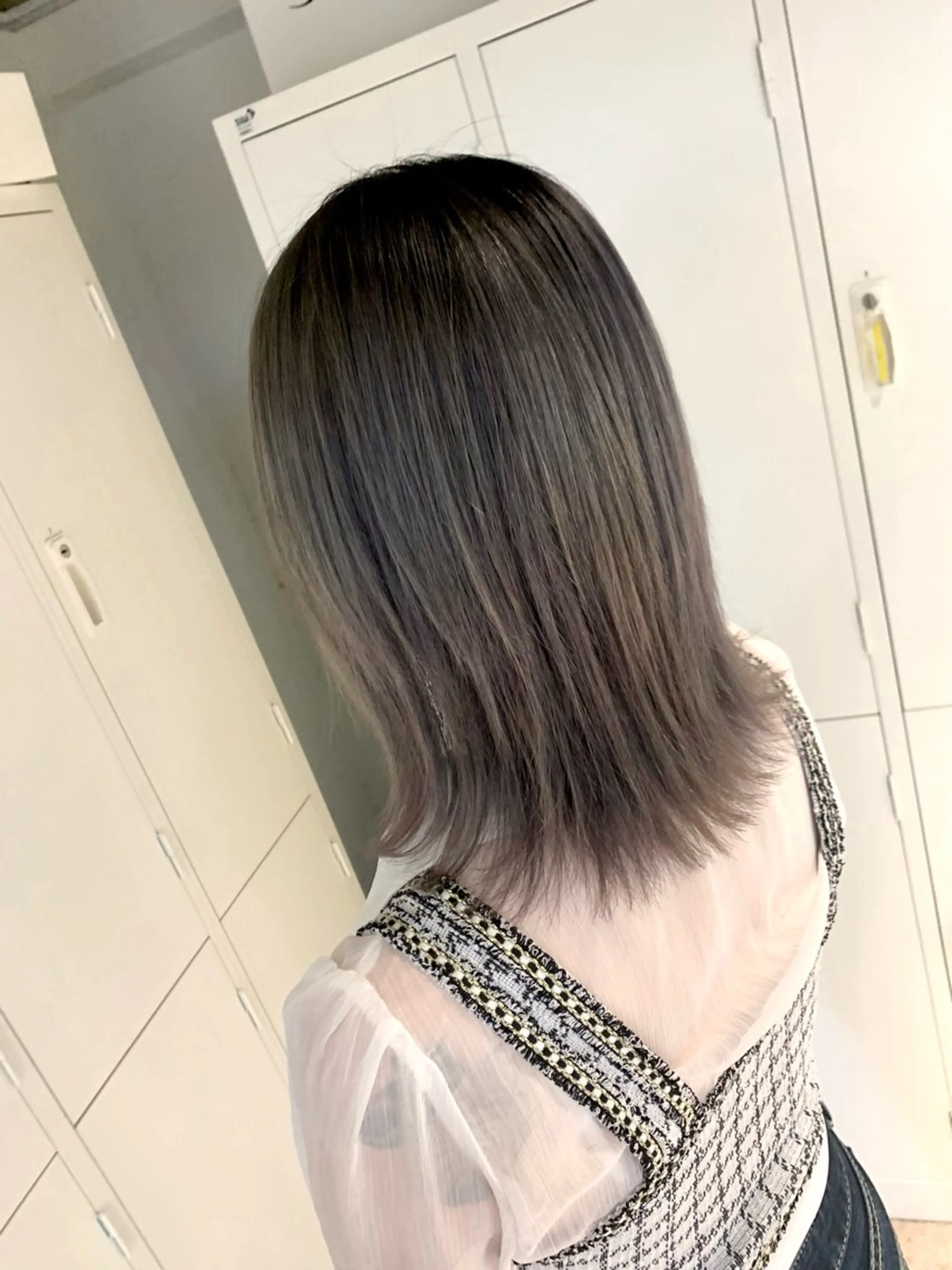 セミロング ヘアカラー grow所属・和田 拓也のヘアスタイル