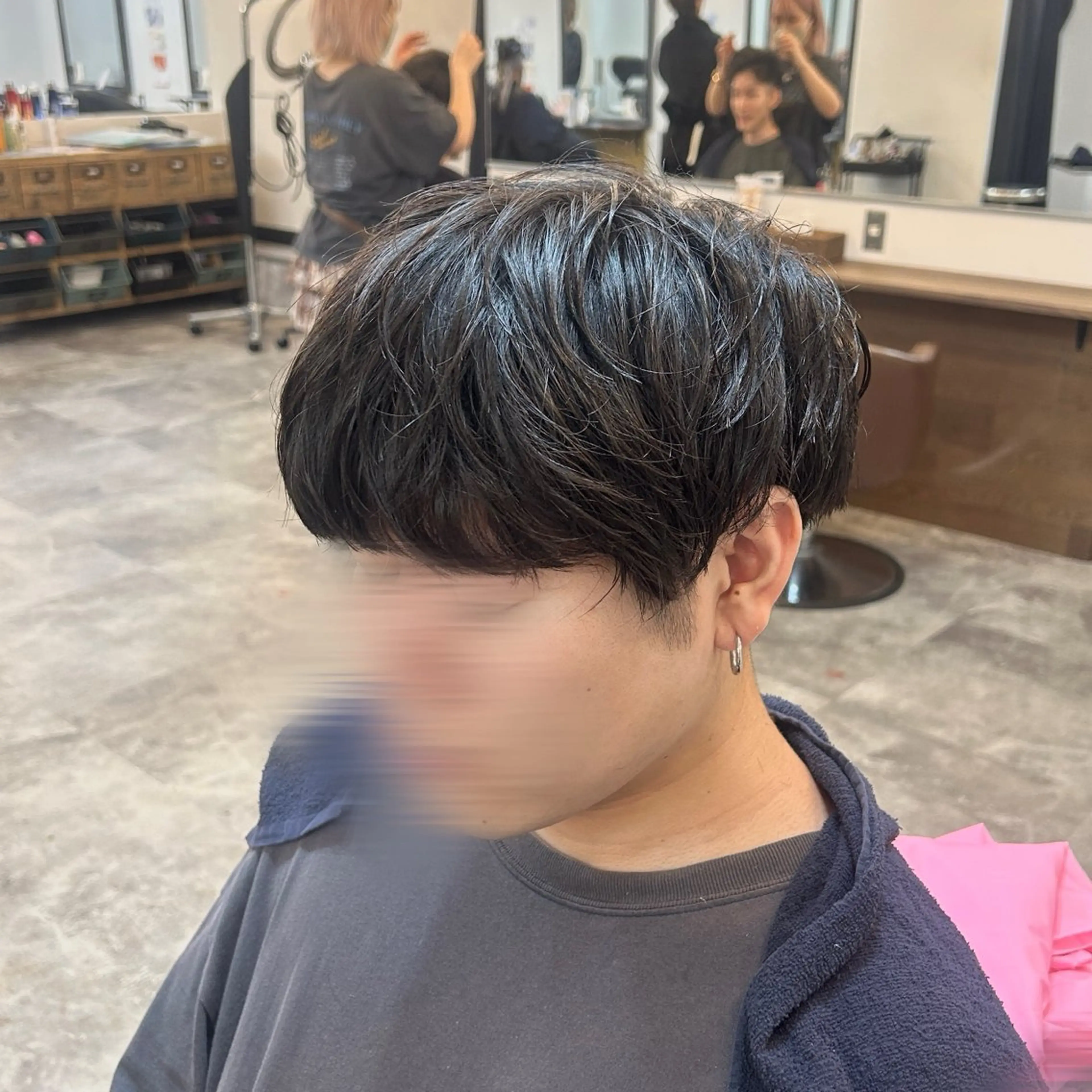 ショート メンズ マッシュ カットカラーパーマ モデル🫧ﾐﾕｳ🫧の眉毛・アイブロウイメージ