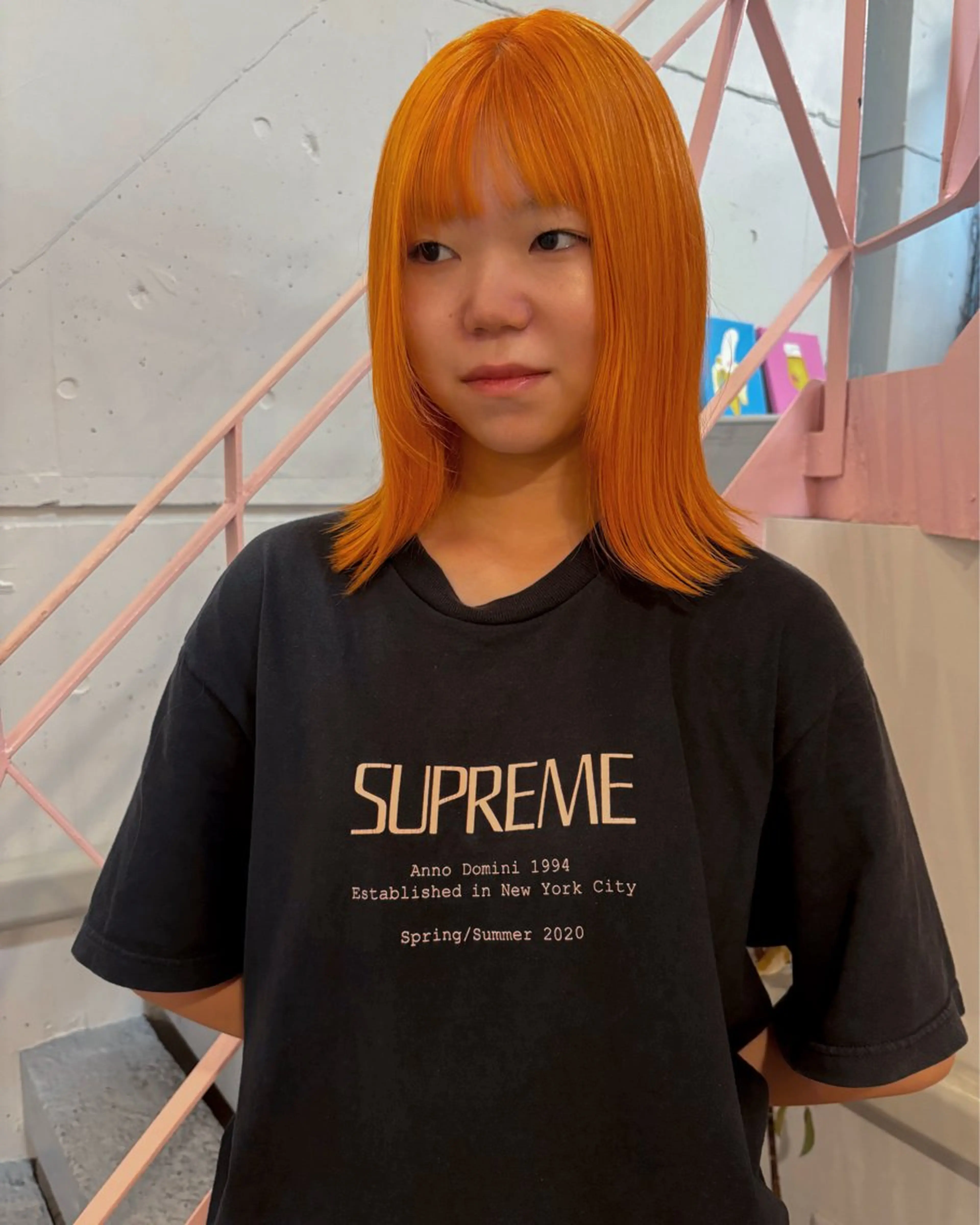 ミディアム カラー 倉田 光希のヘアスタイル