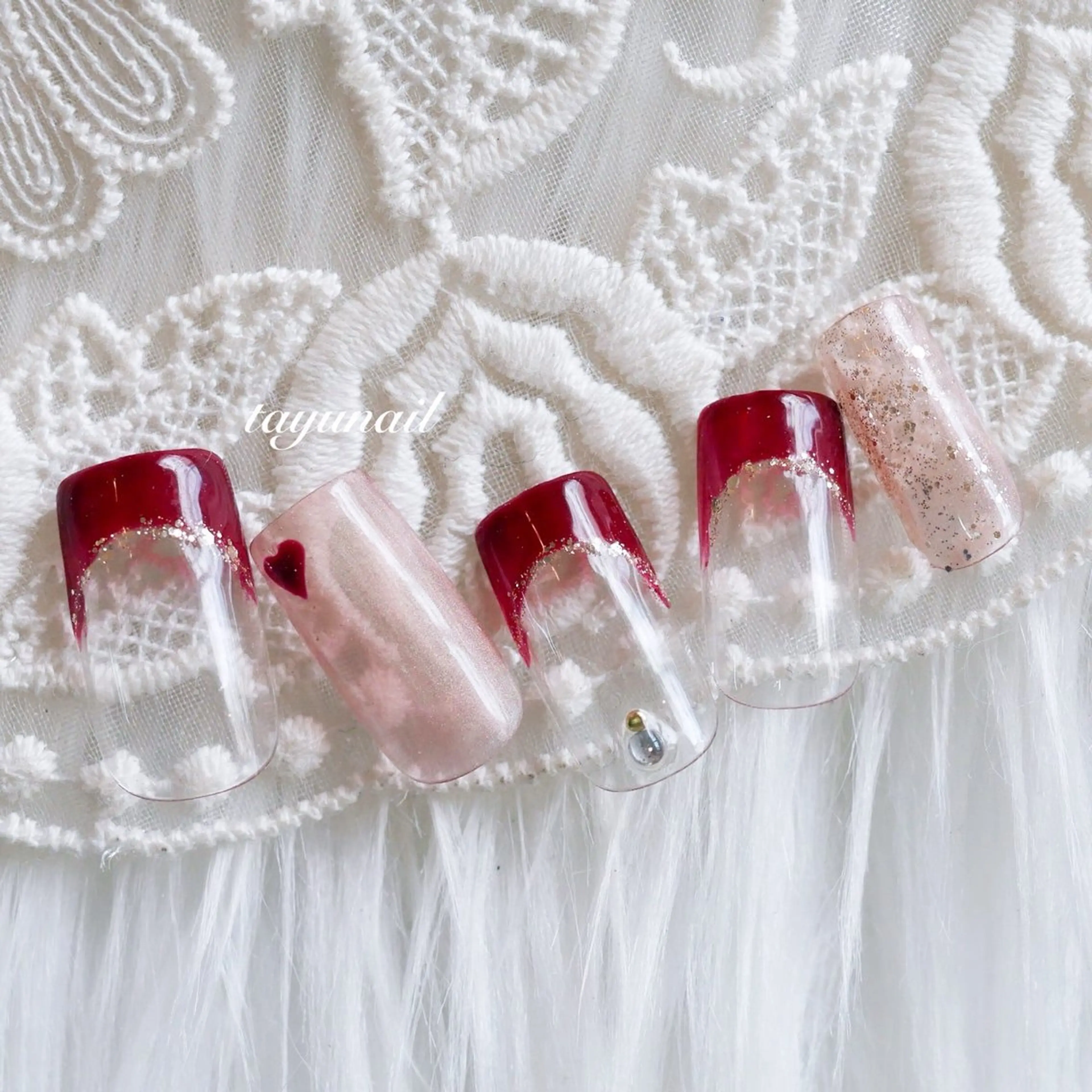 ネイル アートネイル ジェルネイル ニュアンスネイル パラジェル ツイードネイル ハンドネイル ネイルサロン・ネイルスクール　たゆnail所属・ネイルサロン 【たゆnail】のネイルデザイン