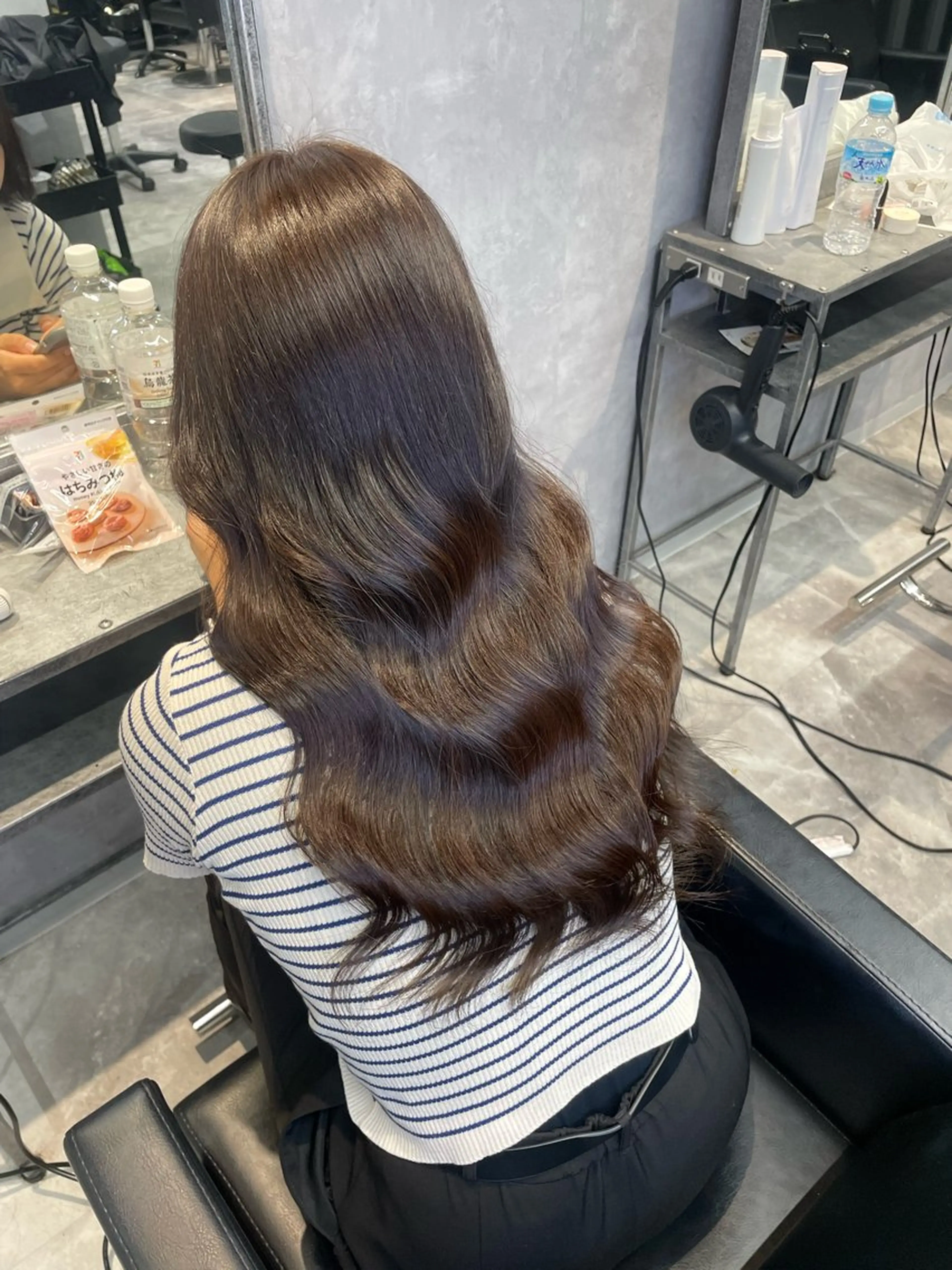 セミロング ヘアカラー mimiiy fukaのヘアスタイル