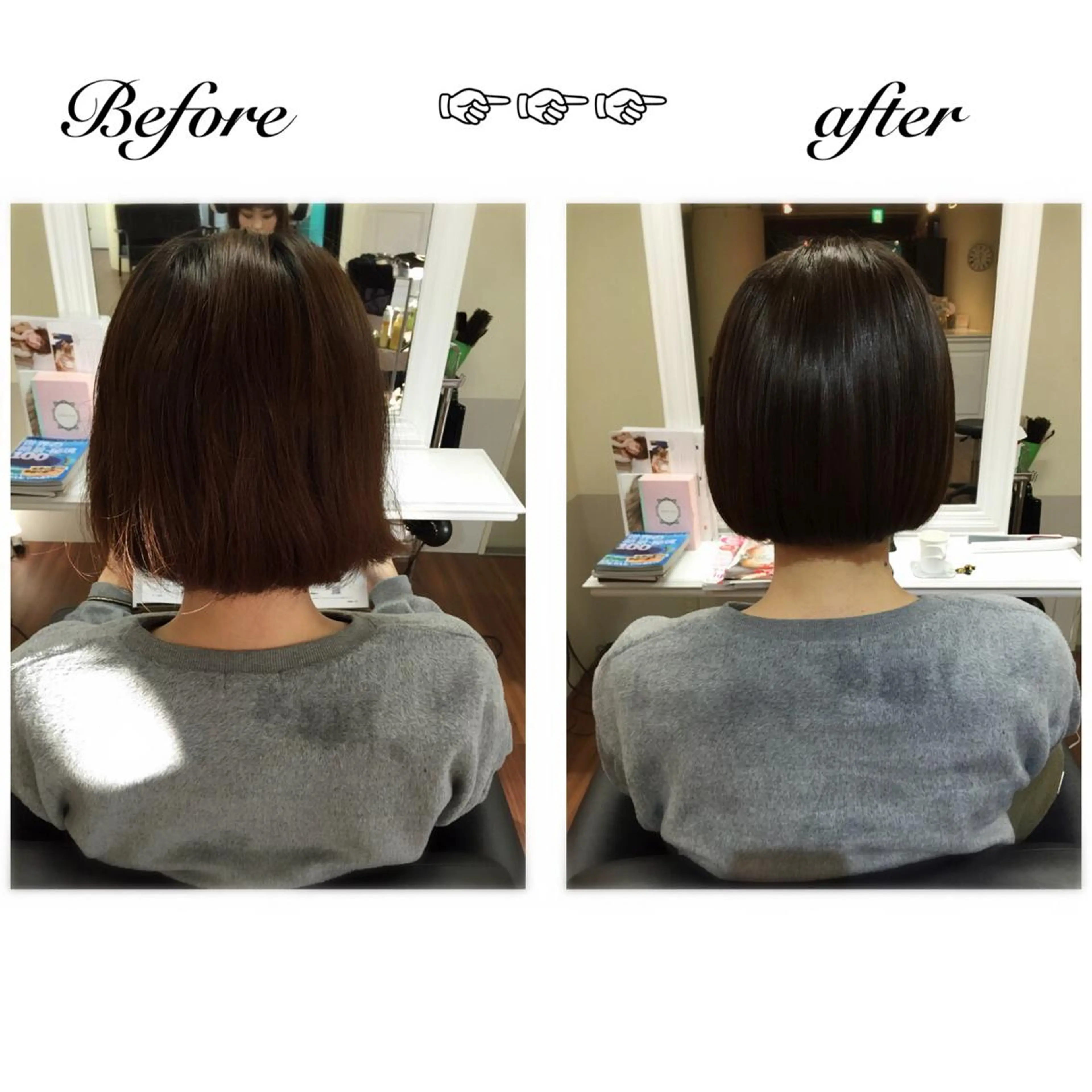 ショート カラー ボブ 成松 勇治のヘアスタイル