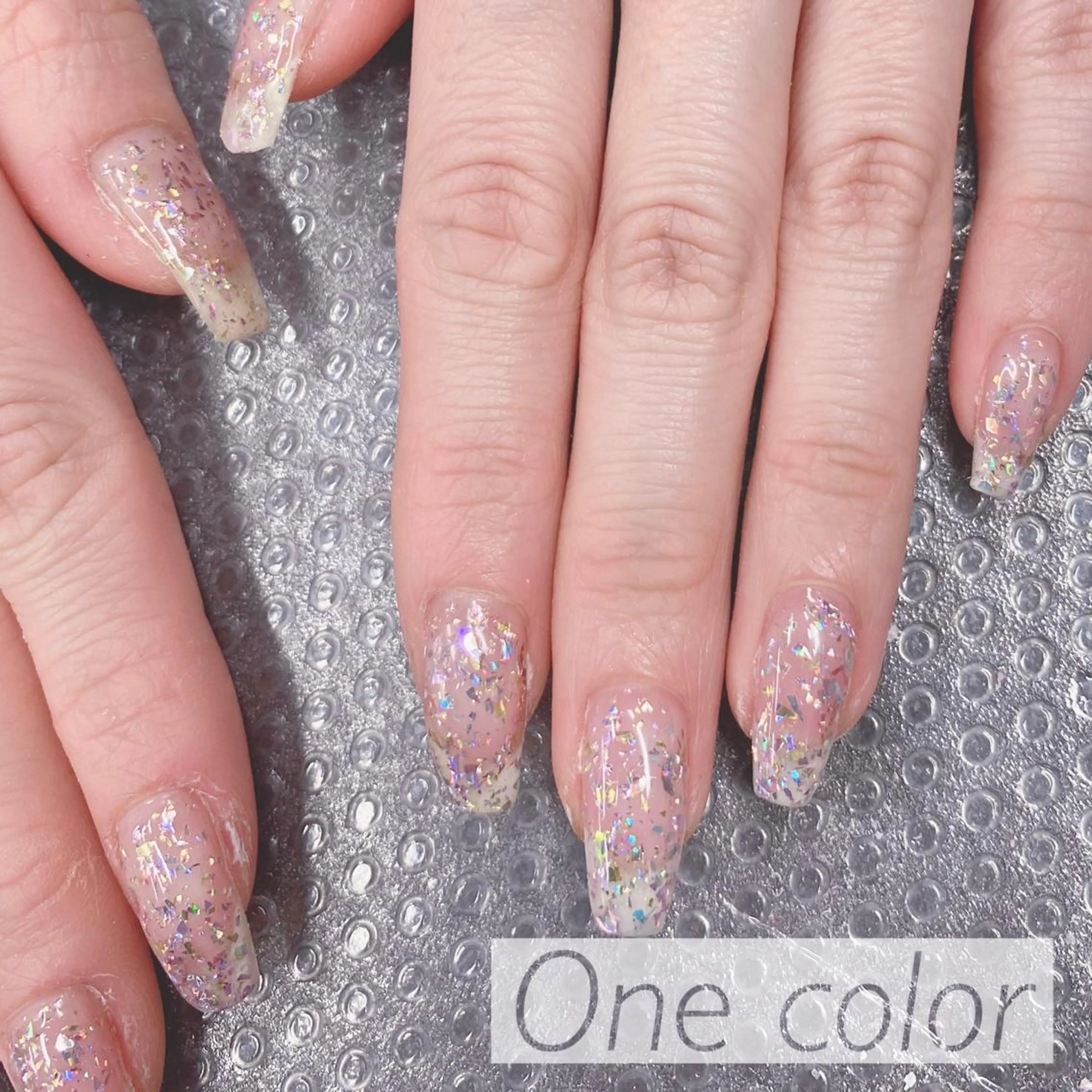 ネイル ラメ(グリッター) ワンカラーネイル ArisLy 千葉駅前店のネイルデザイン