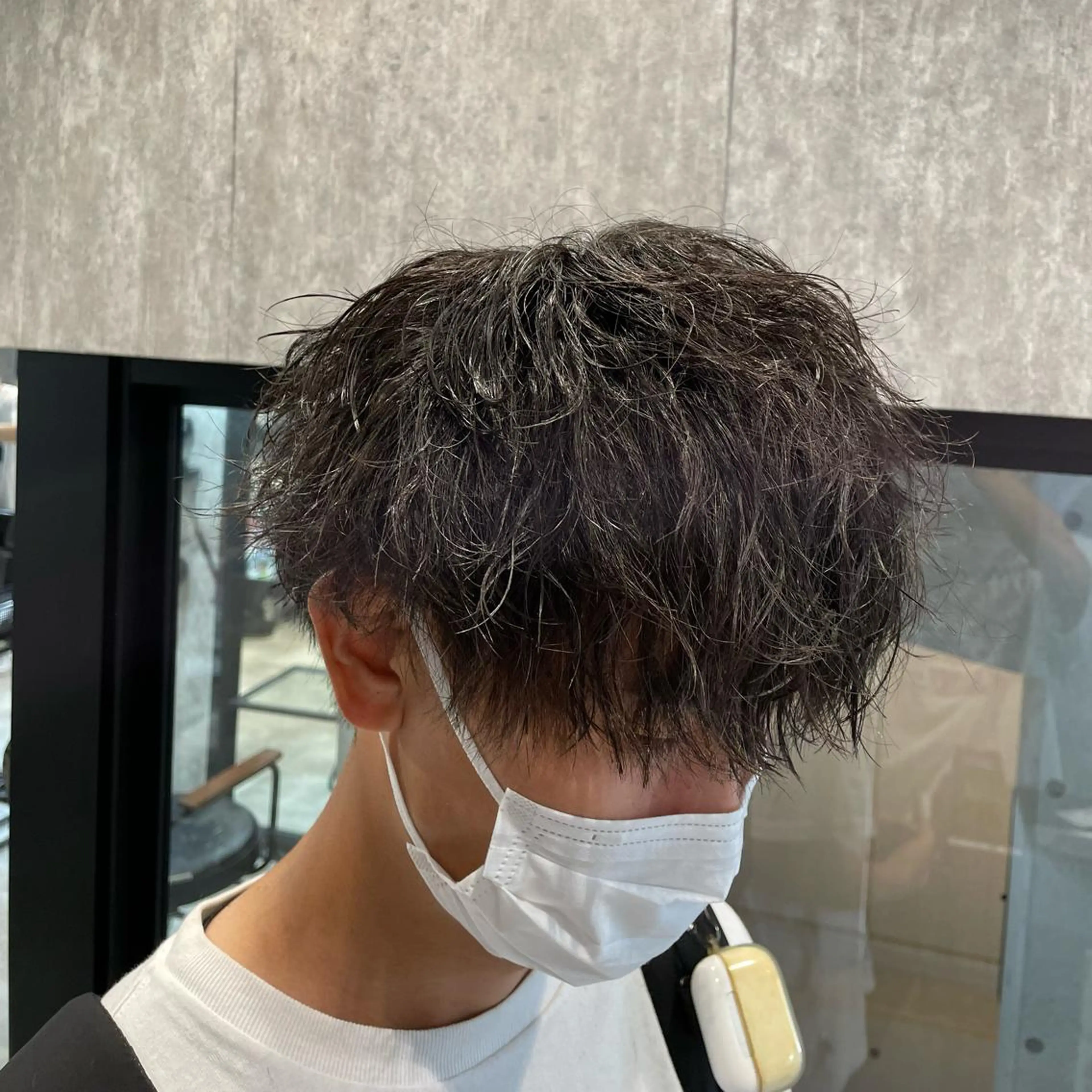 ショート カラー パーマ メンズ メンズパーマ ツイストスパイラルパーマ スパイラルパーマ 🔥メンズ超特化🔥 青木海斗のヘアスタイル