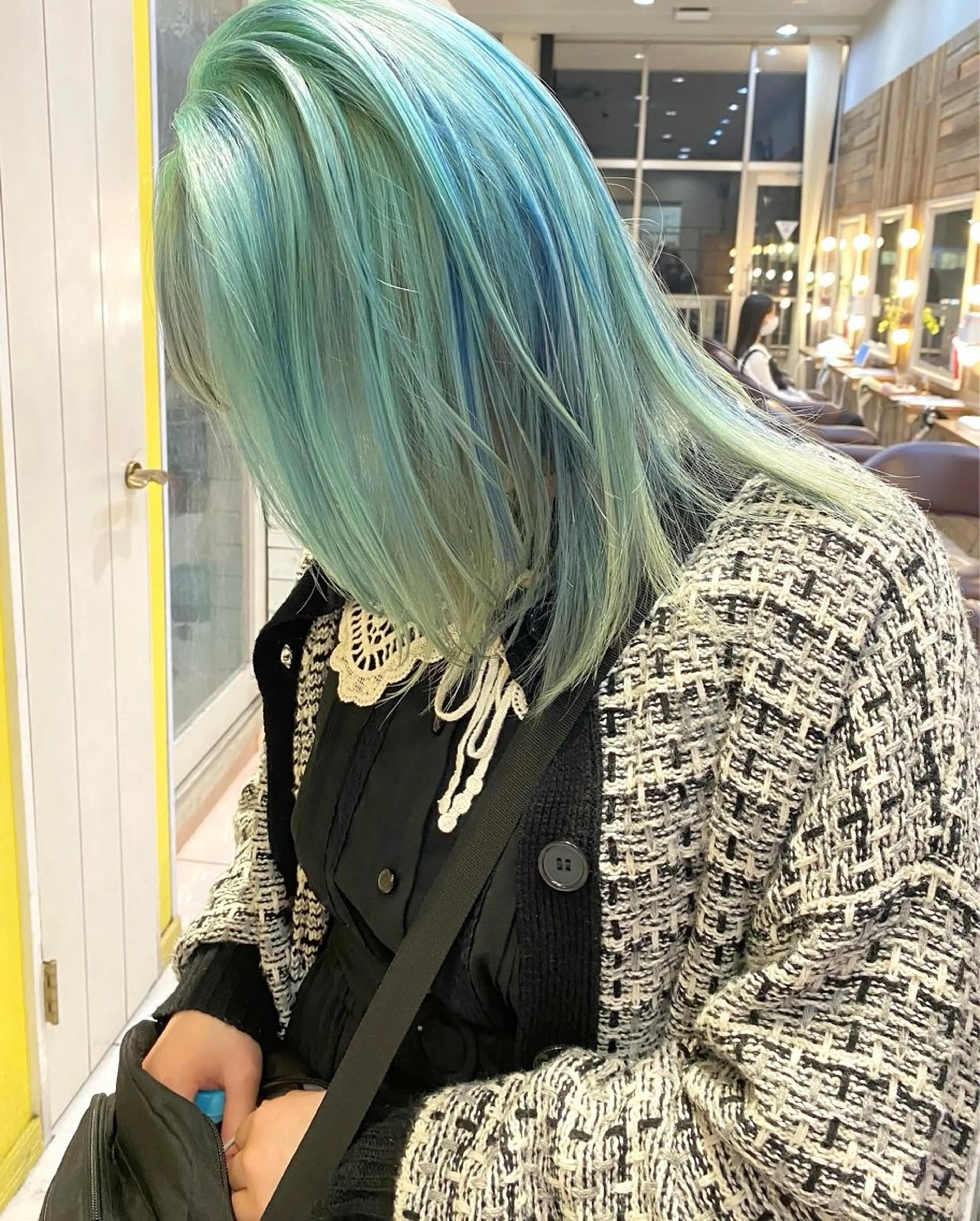 ミディアム カラー riho/ブリーチ/ デザインカラー/辻堂のヘアスタイル