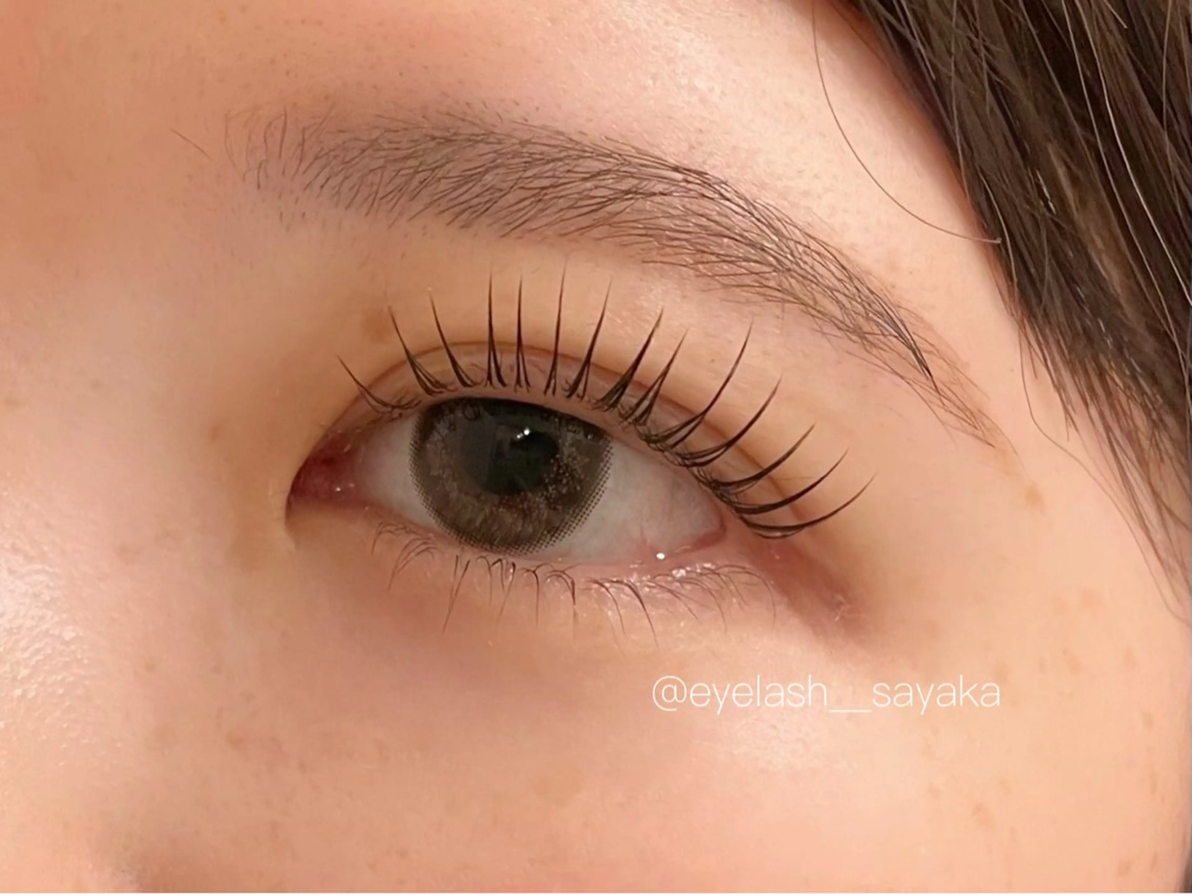 マツエク・マツパ 韓国風マツエク 一重×まつ毛パーマ モテ眉No1🎀 sayaka.nの眉毛・アイブロウイメージ