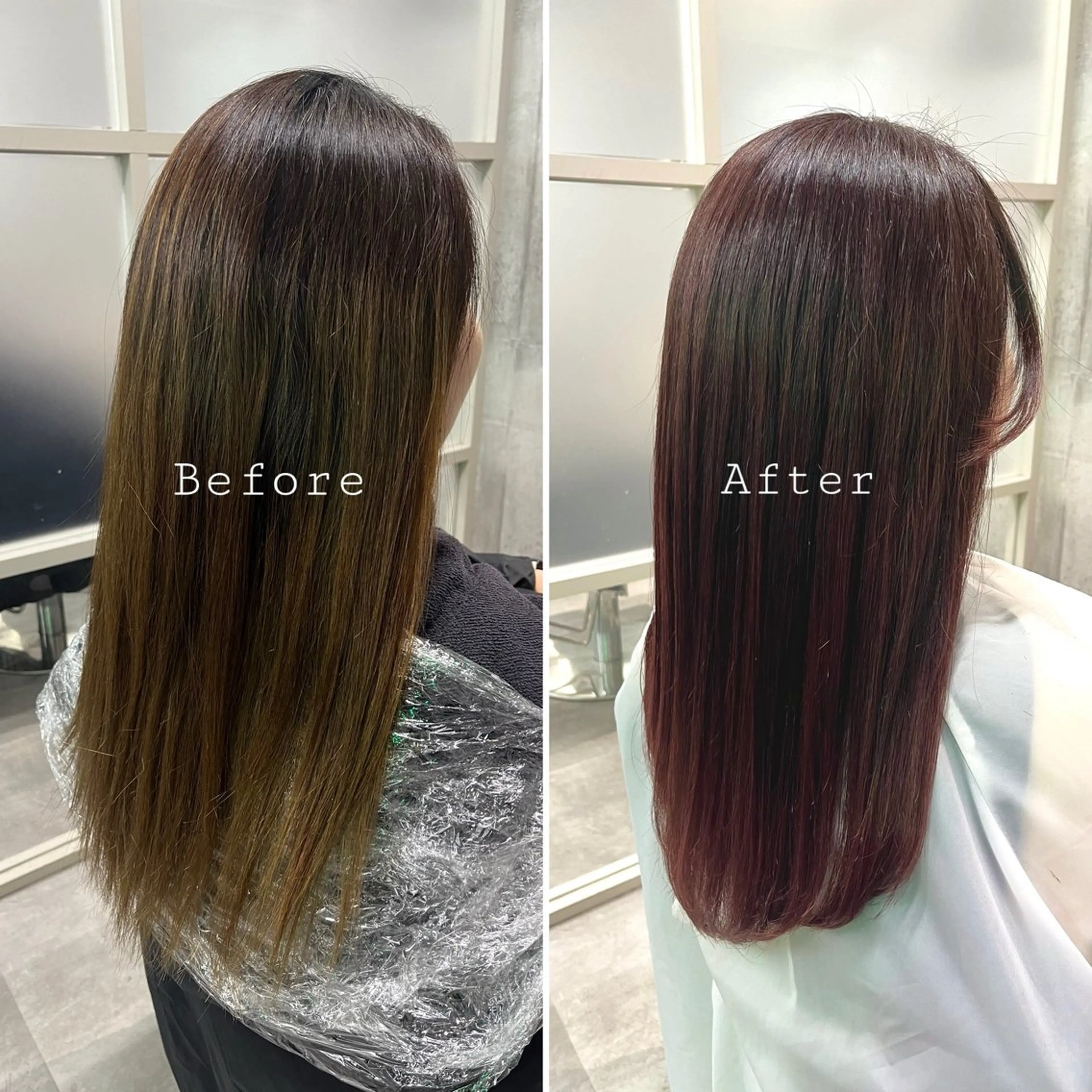 ミディアム カラー カット ヘアカラー トリートメント 🤲ヘッドスパ🤲 たにぐちあつし🤲のヘアスタイル