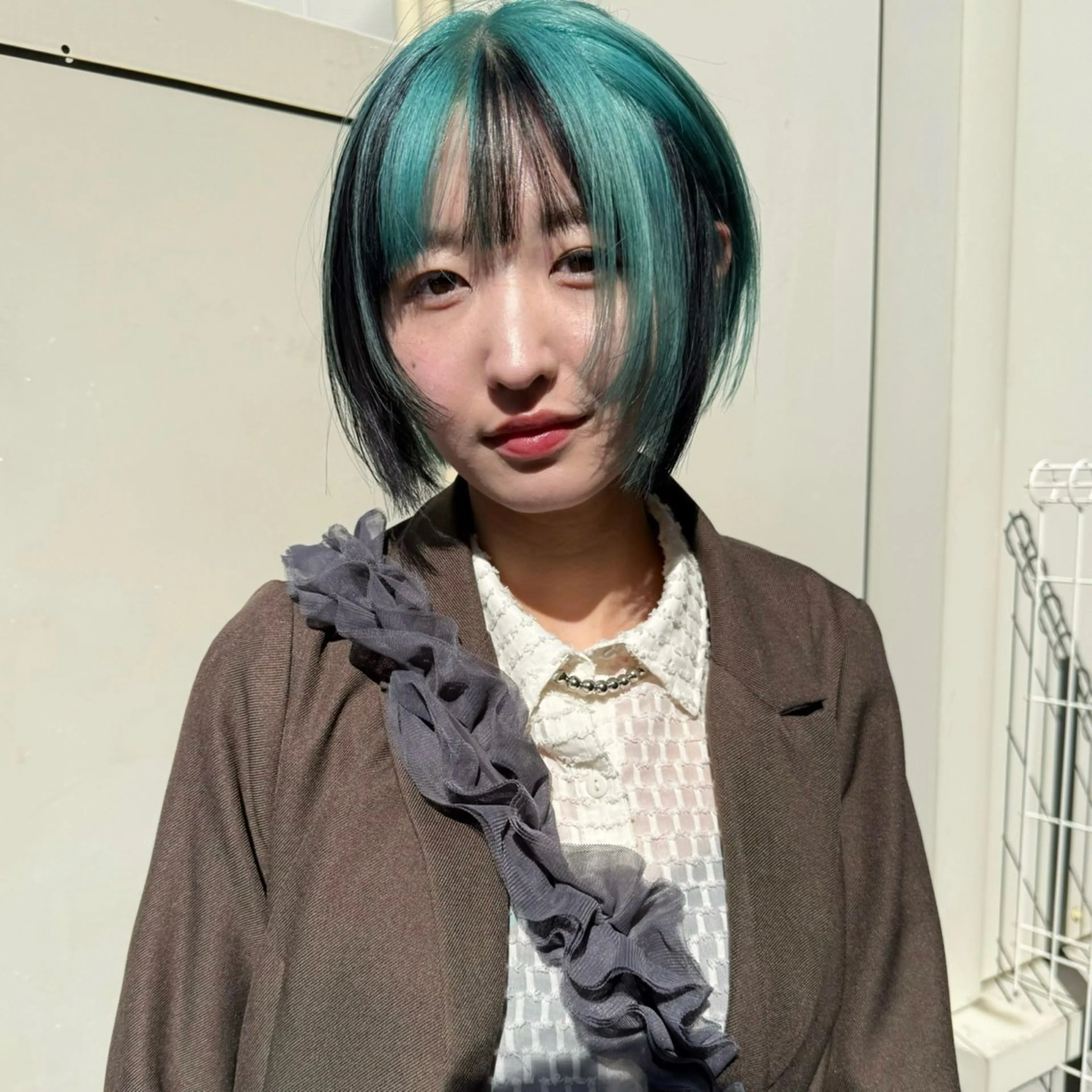 ミディアム ヘアカラー 舟橋耀/ブリーチカラ ー/レイヤーカットのヘアスタイル